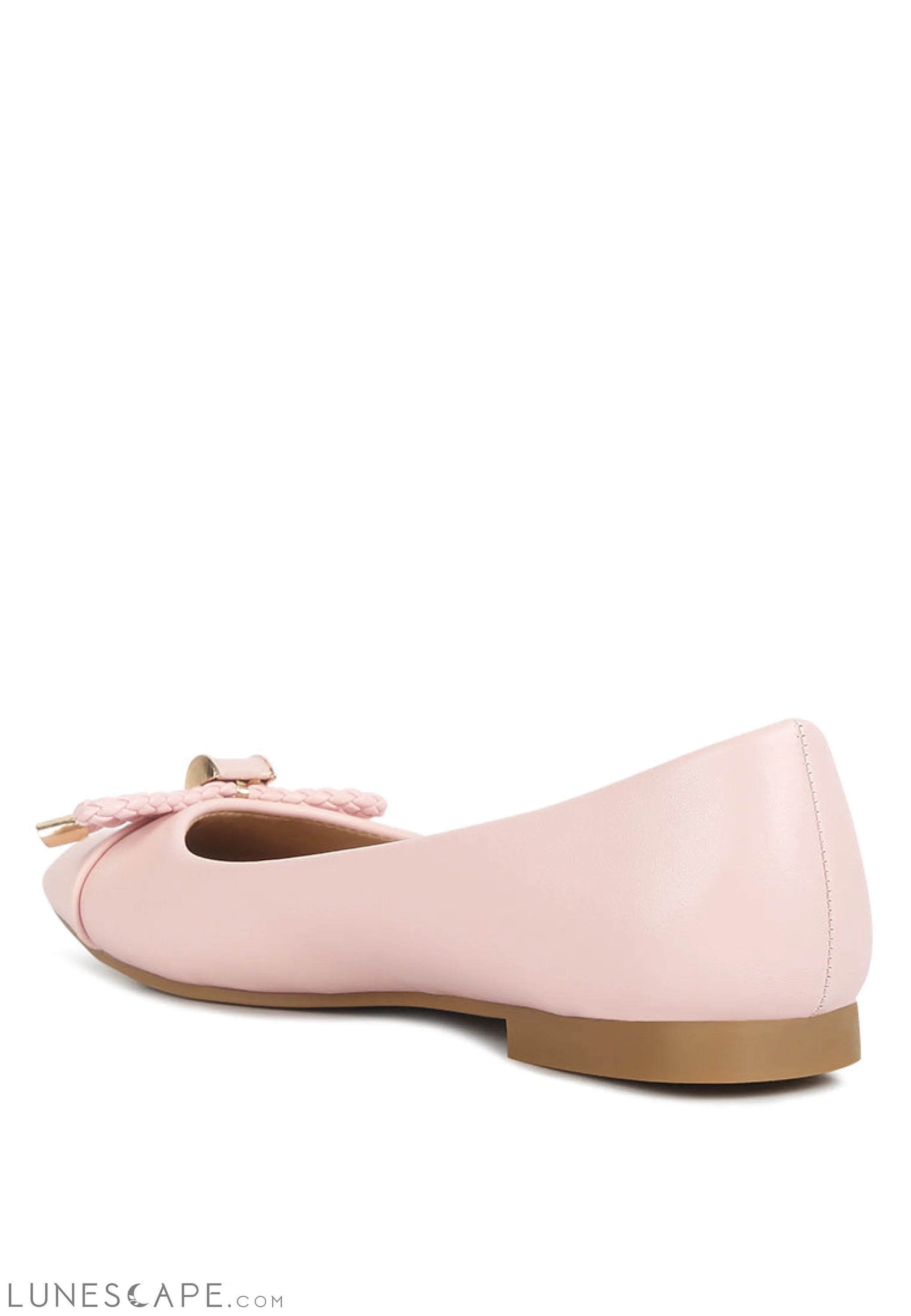 Moi Metallic Embellished Flat Ballerinas LUNESCAPE