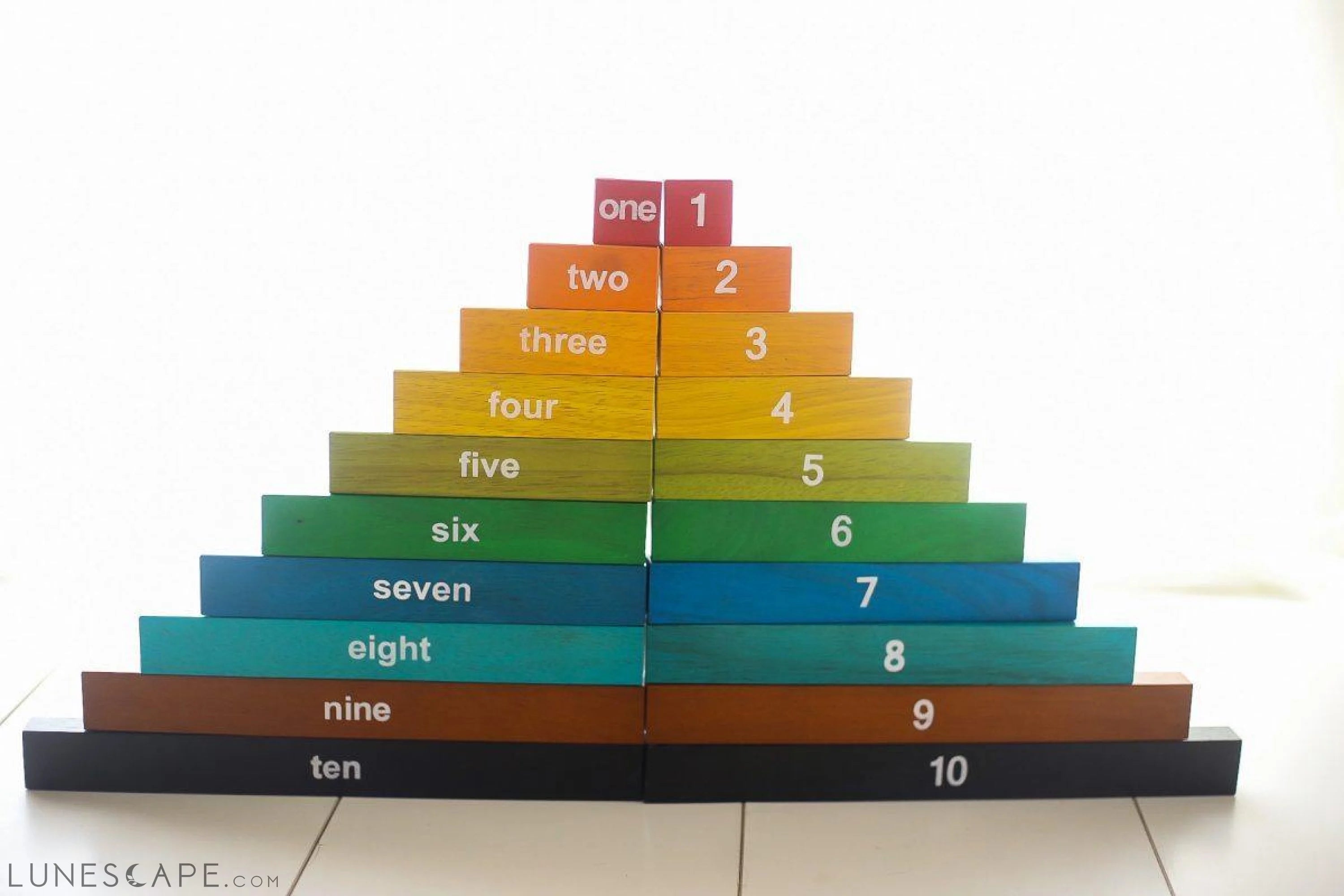 MONTESSORI COUNTING RODS LUNESCAPE