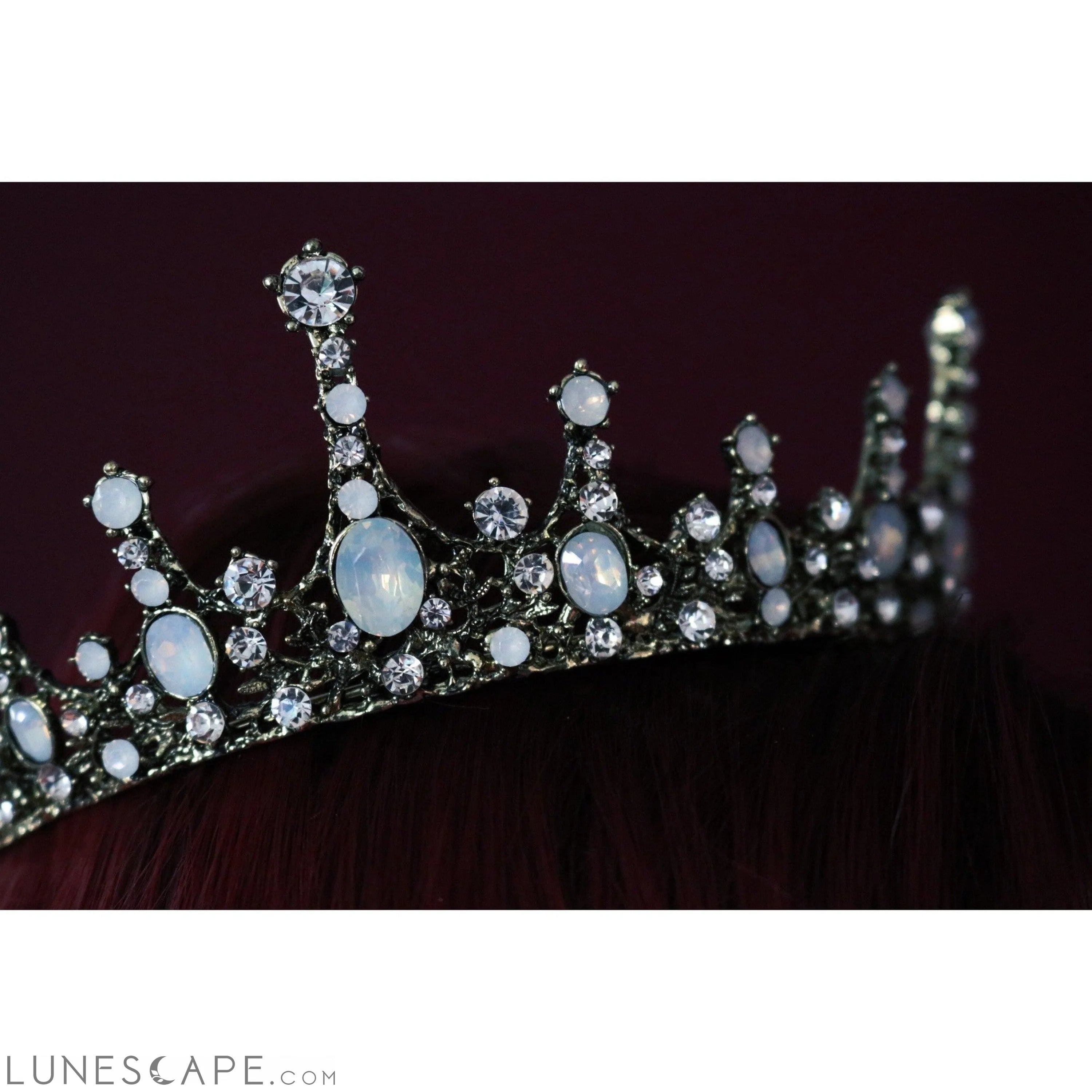 Moonlight Ice Queen Royalty Crown Tiara Opal LUNESCAPE
