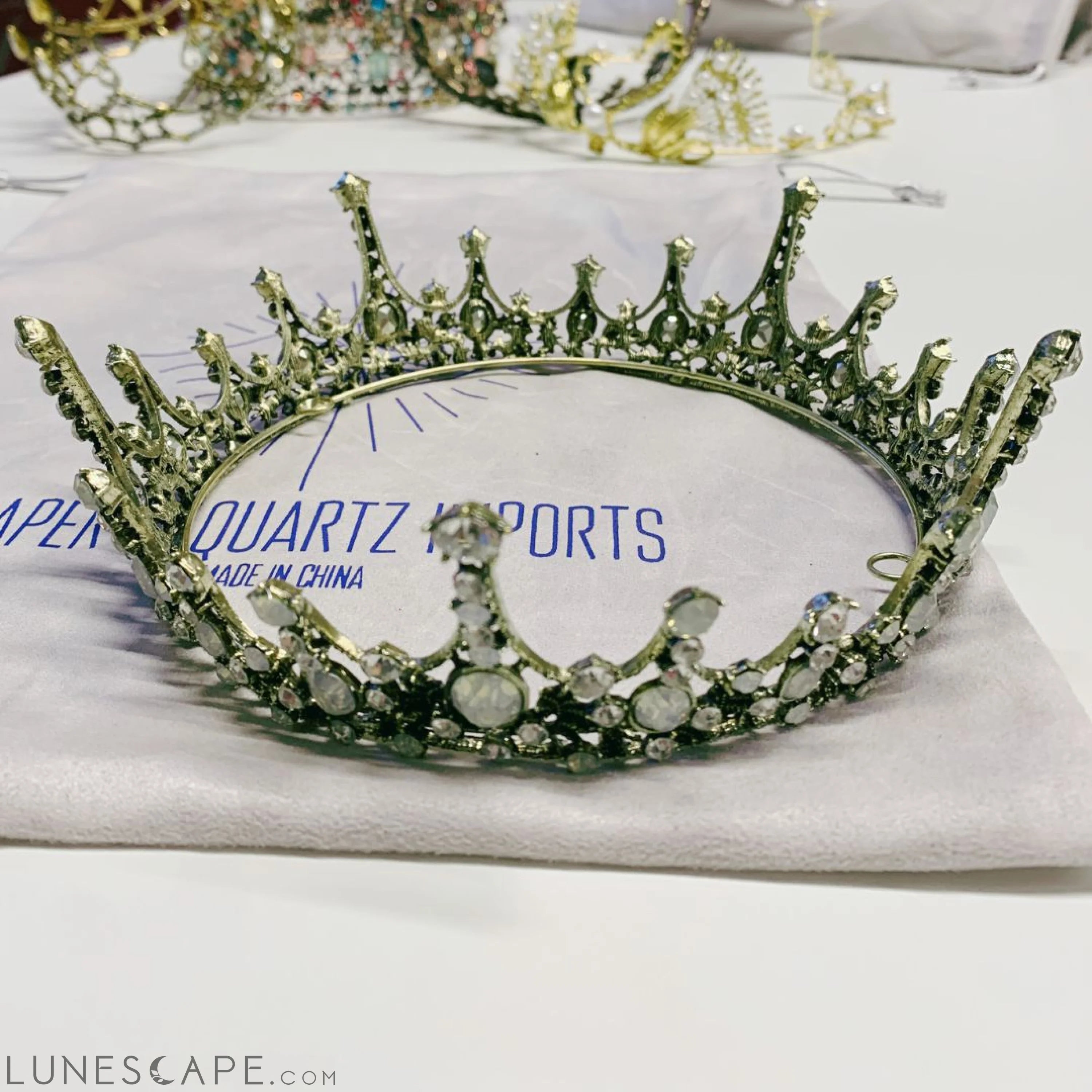 Moonlight Ice Queen Royalty Crown Tiara Opal LUNESCAPE