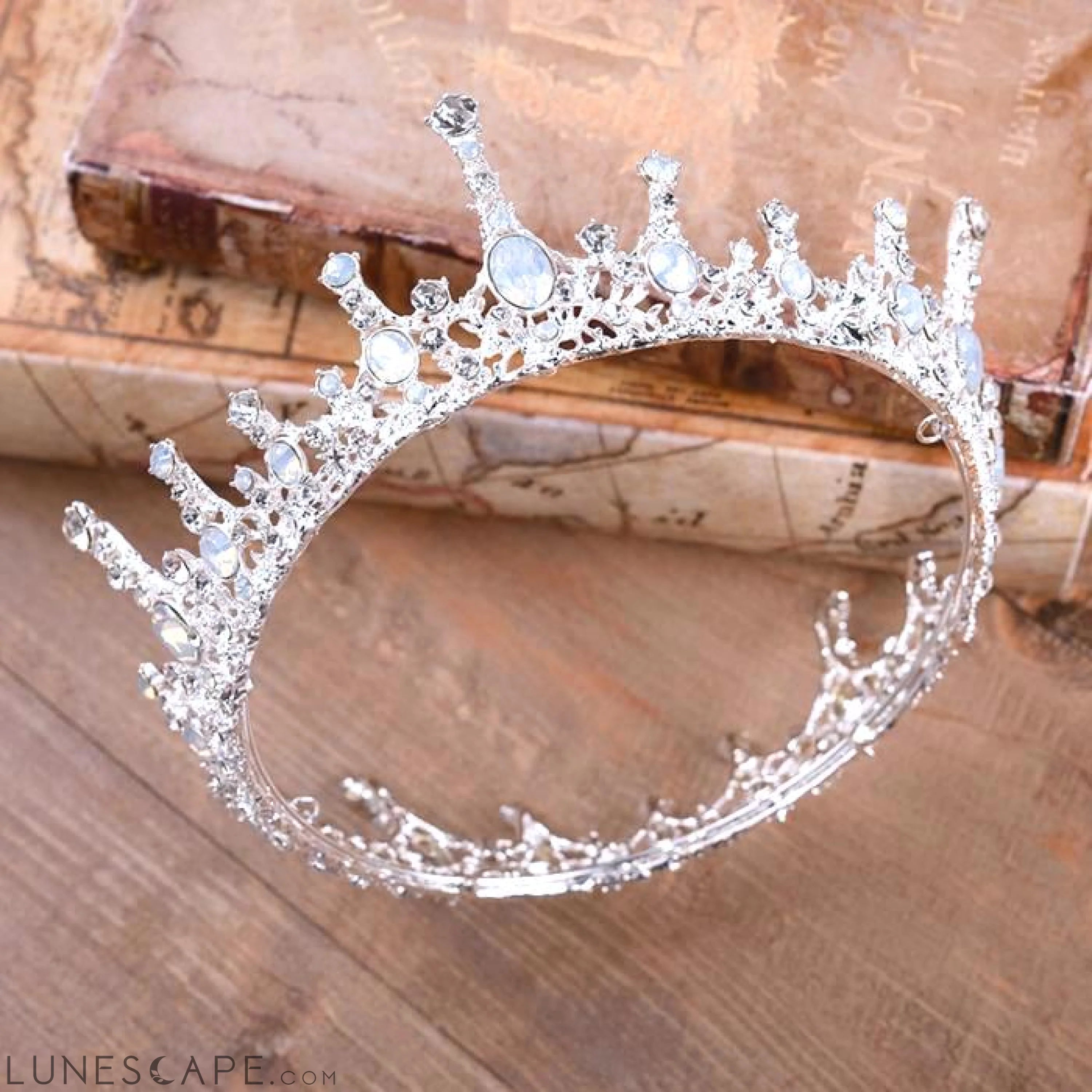 Moonlight Ice Queen Royalty Crown Tiara Opal LUNESCAPE