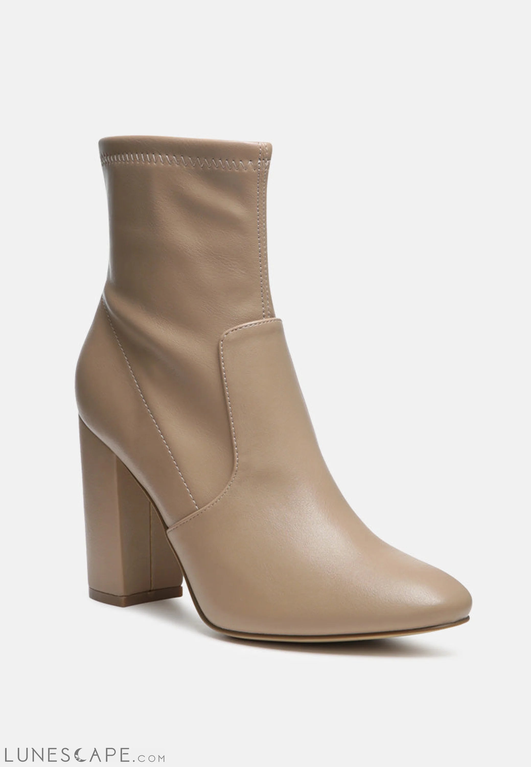 Moonstone Block Heeled Boots LUNESCAPE