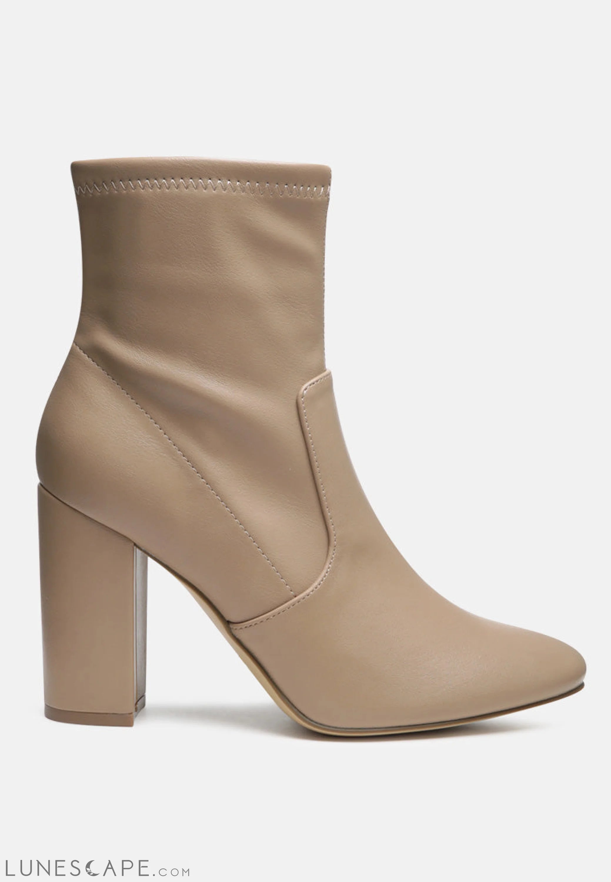 Moonstone Block Heeled Boots LUNESCAPE