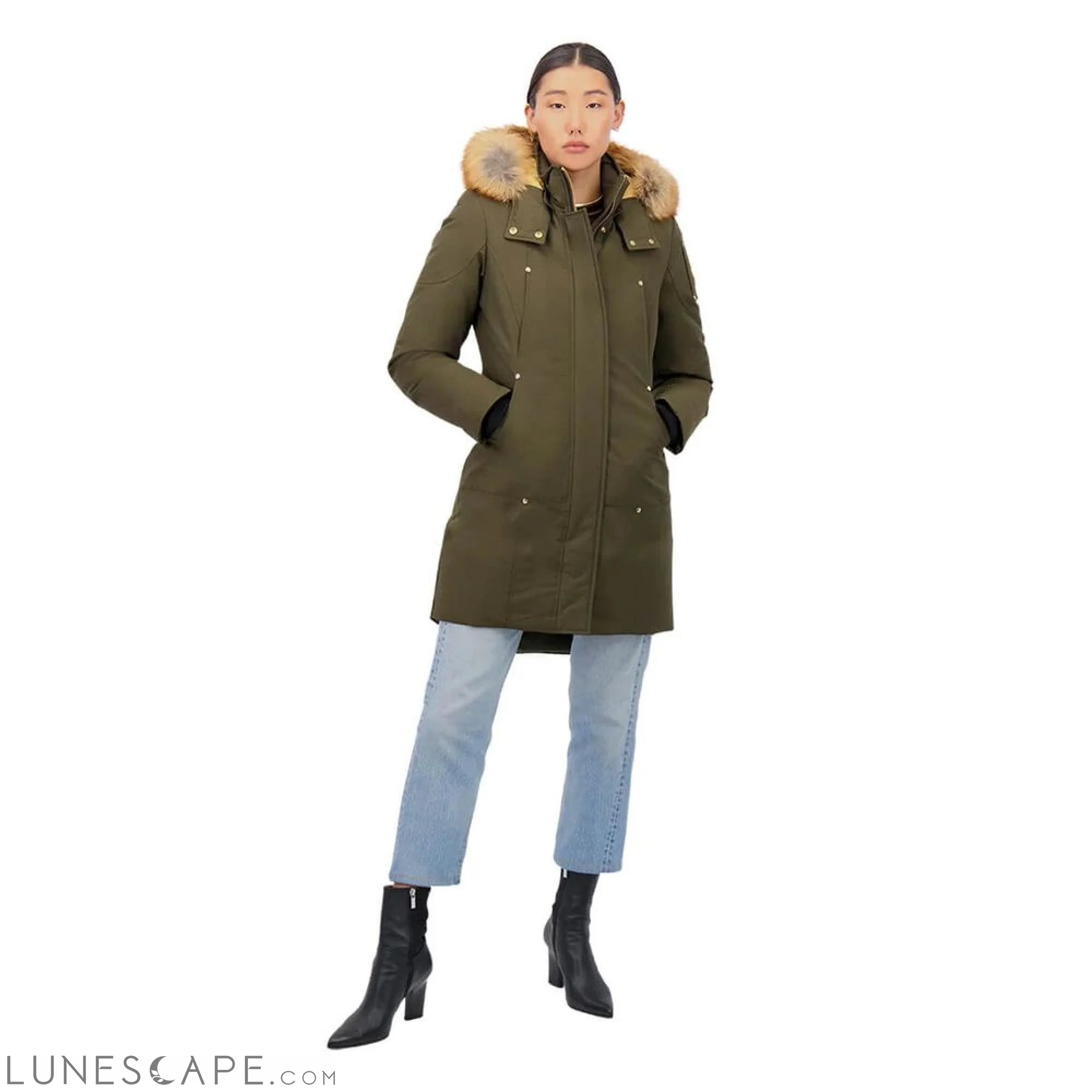 Moose Knuckles Army Cotton Women Parka Jacket LUNESCAPE