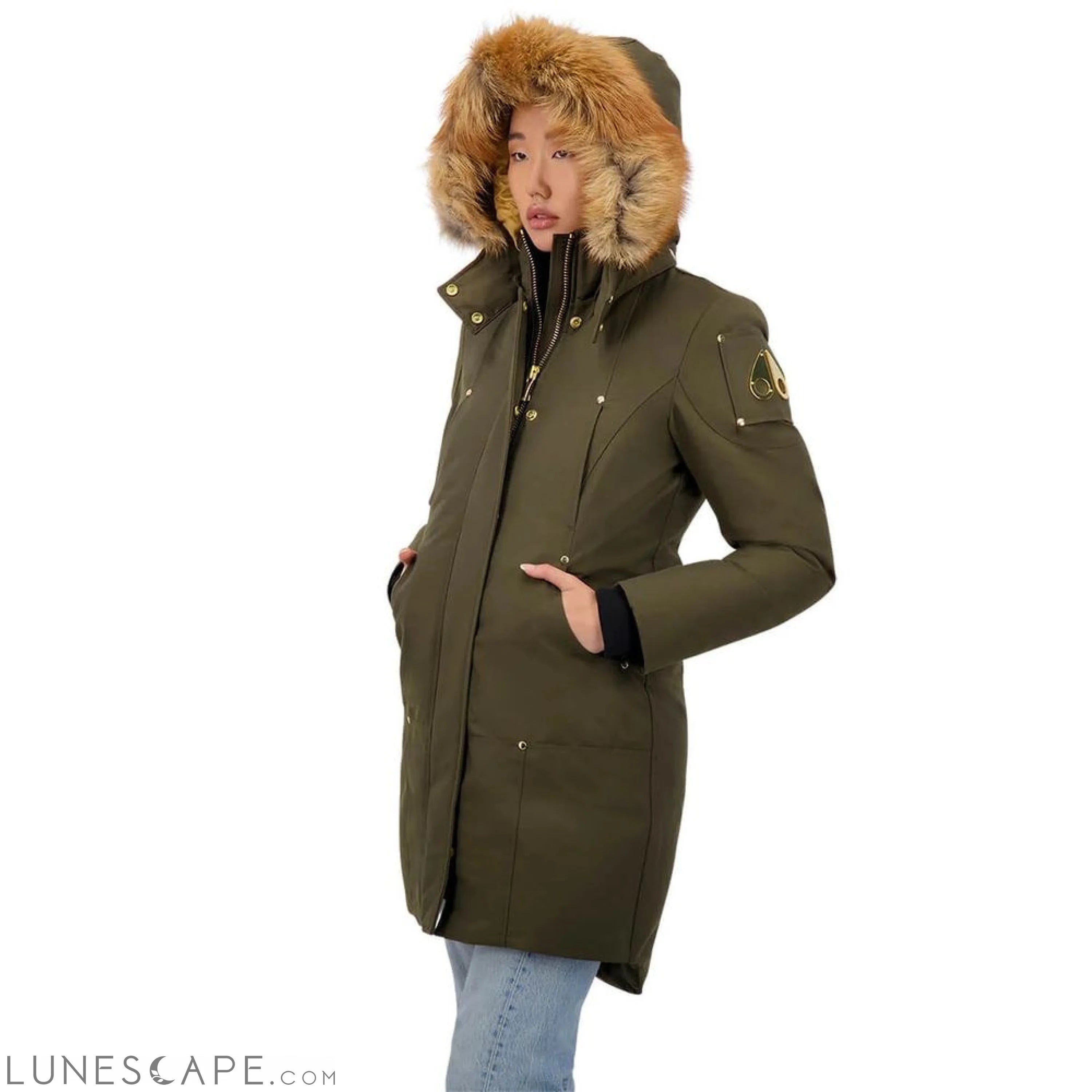 Moose Knuckles Army Cotton Women Parka Jacket LUNESCAPE