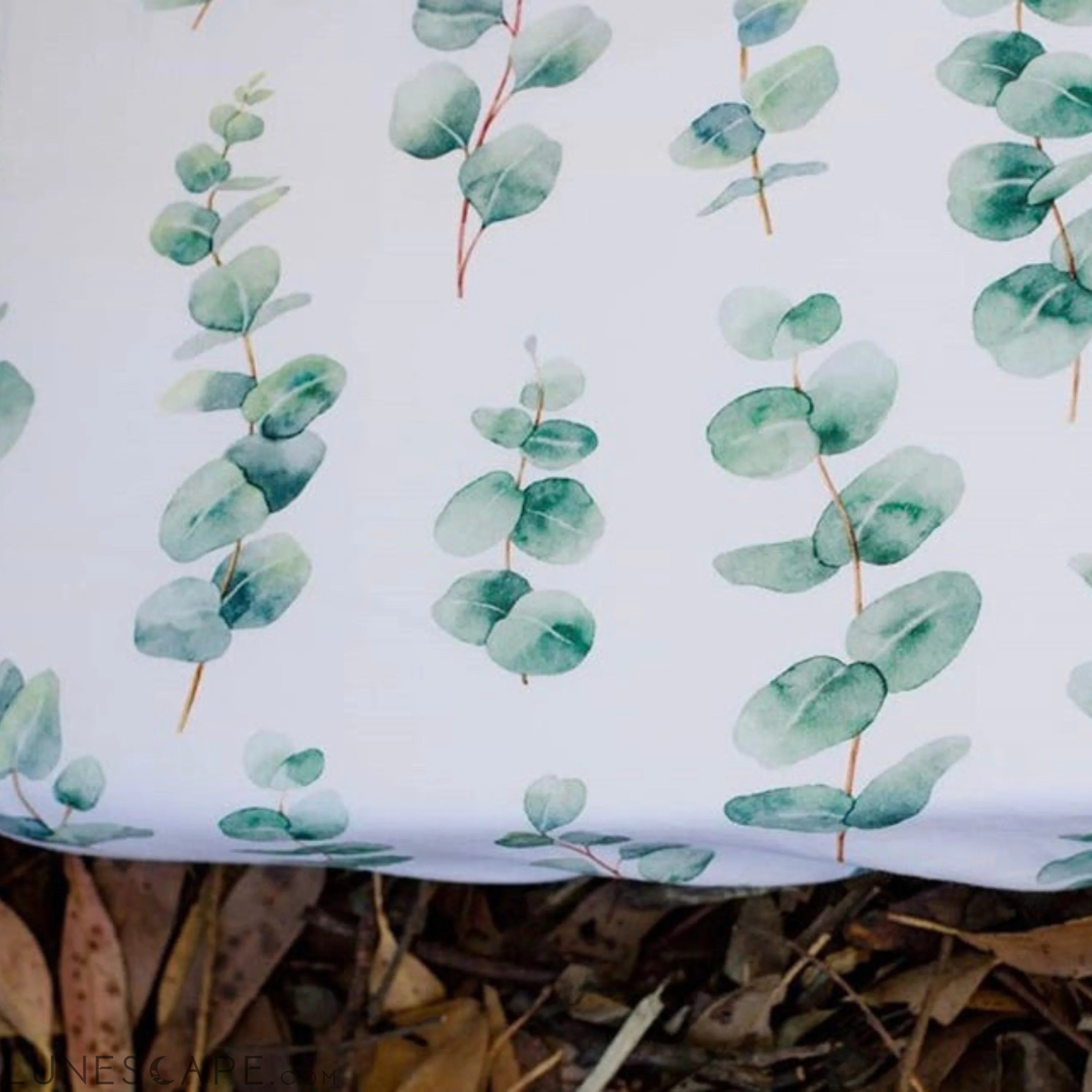 Muslin Swaddle Baby Blanket X-Large 120x120cm Eucalyptus LUNESCAPE