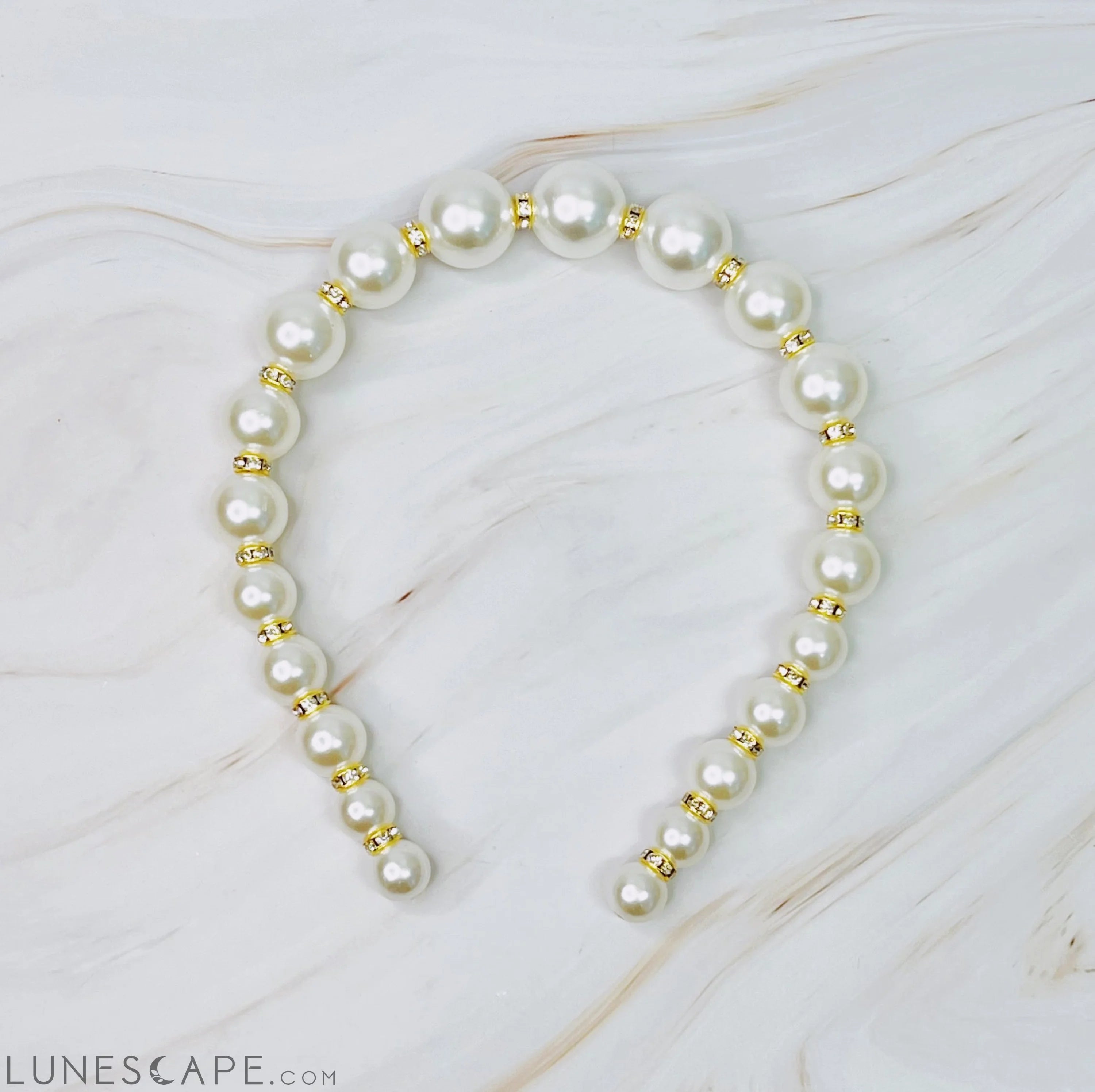 My Lovely Janice Pearl Headband LUNESCAPE