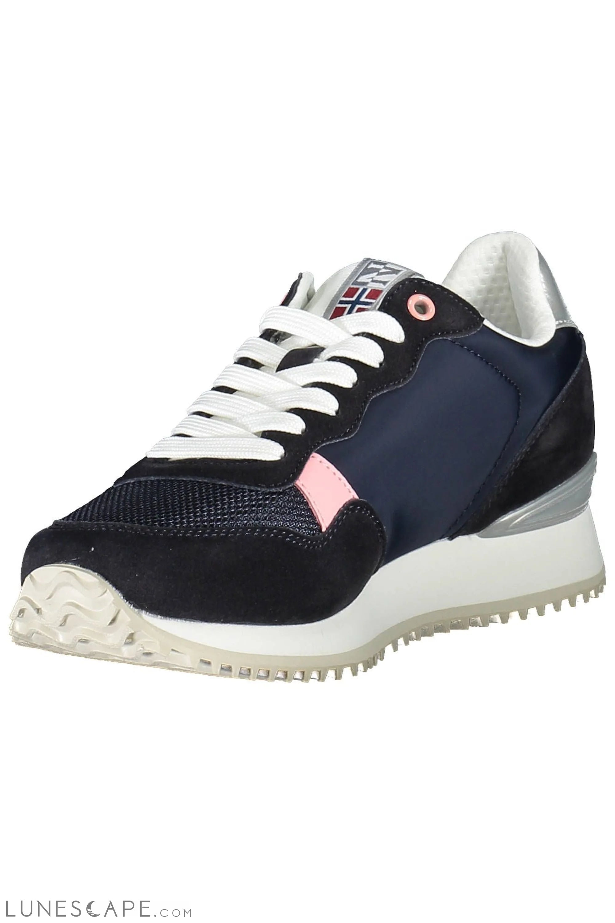 Napapijri Blue Polyester Women Sneaker LUNESCAPE