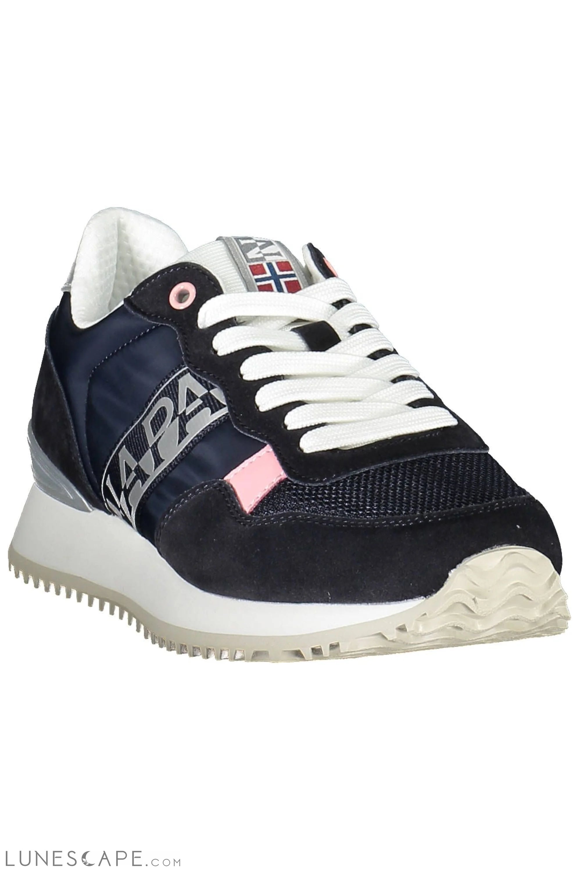 Napapijri Blue Polyester Women Sneaker LUNESCAPE