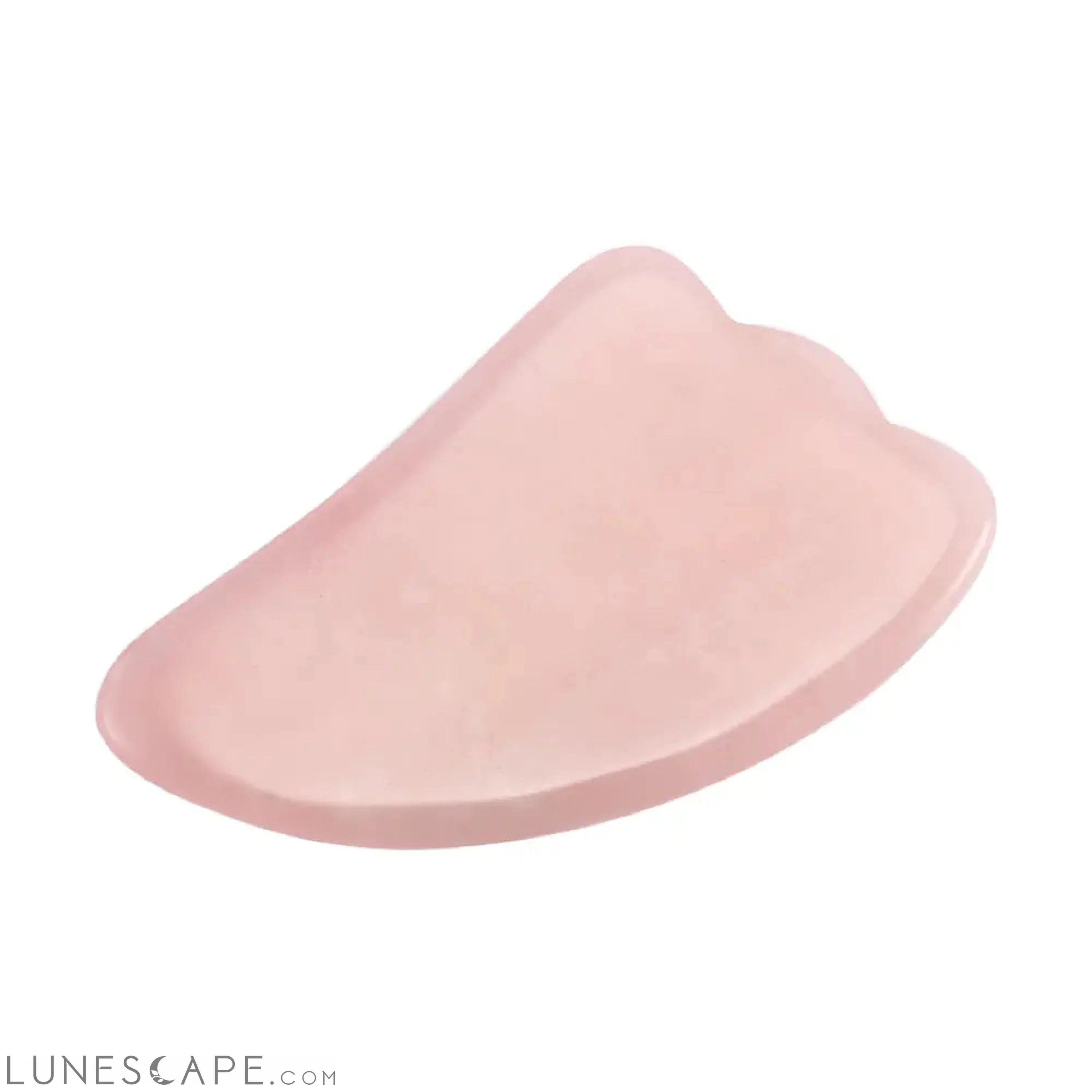 Natural Rose Quartz Gua Sha Massage Board LUNESCAPE