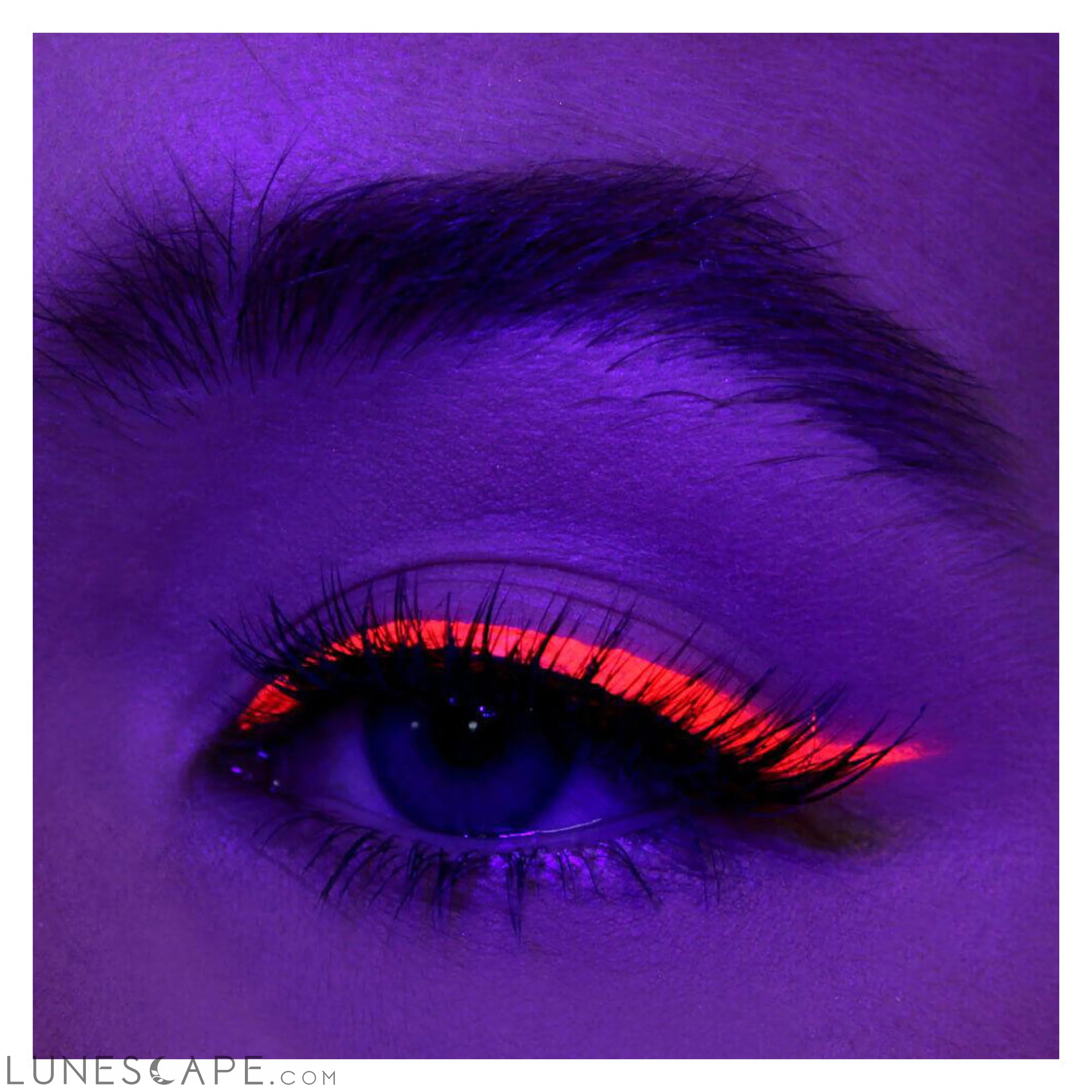 Neon Orange Liquid Eyeliner - Water-proof, Smudge-proof, Long-lasting LUNESCAPE