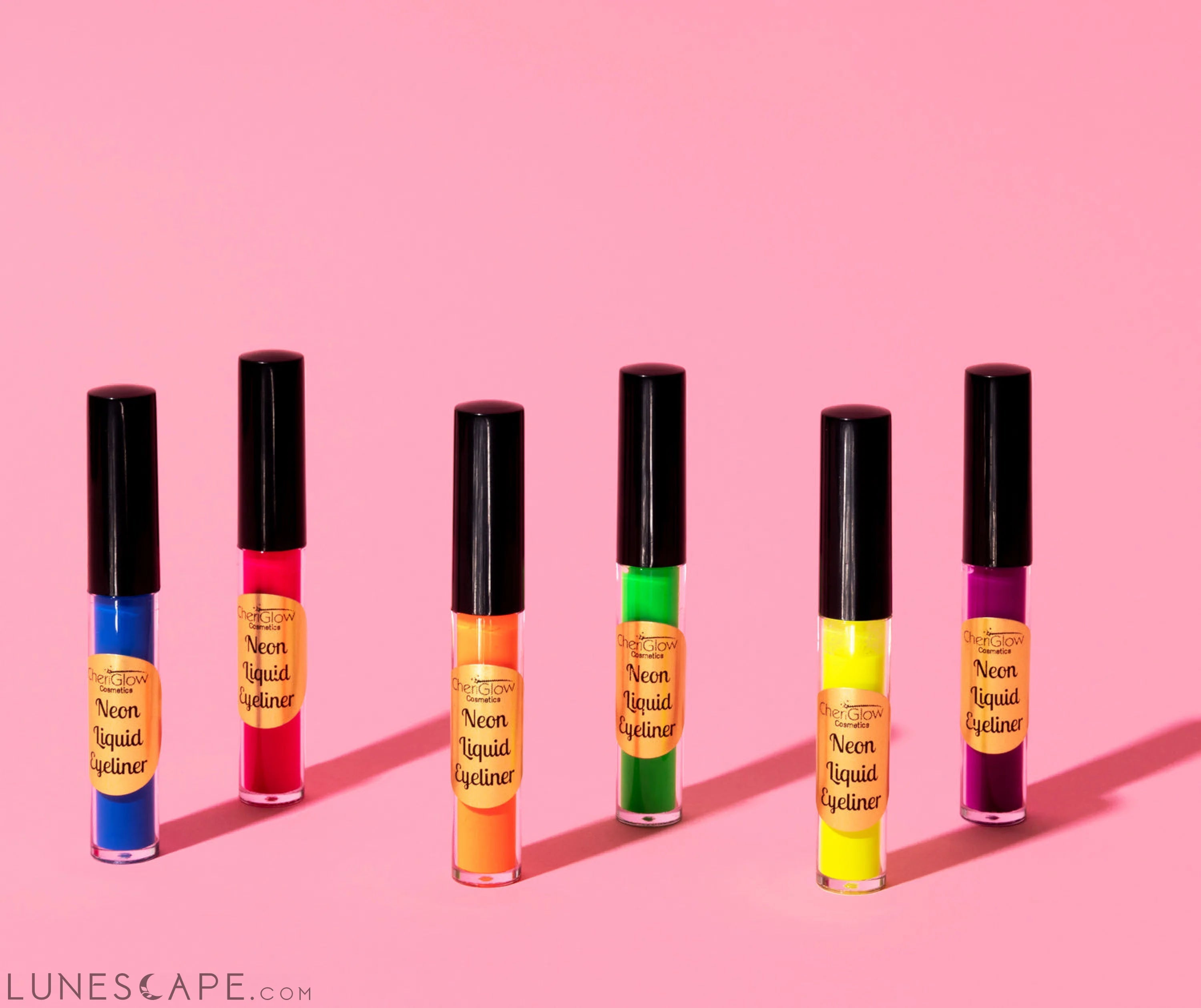 Neon Orange Liquid Eyeliner - Water-proof, Smudge-proof, Long-lasting LUNESCAPE