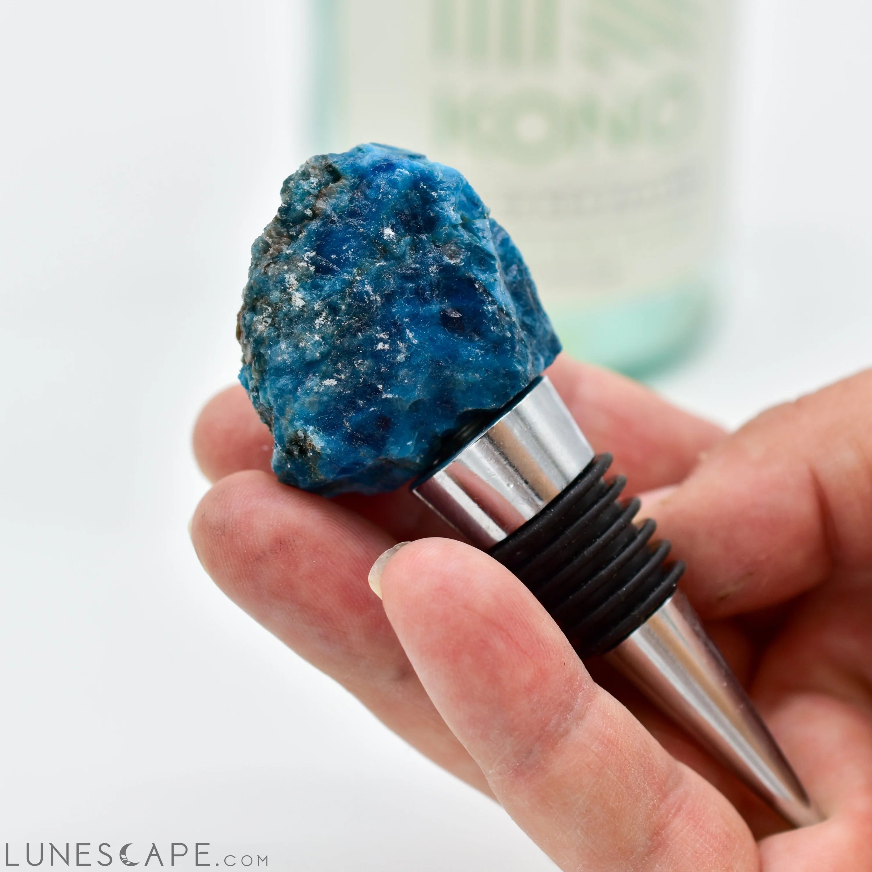 NEW Natural Stone Wine Bottle Stoppers LUNESCAPE