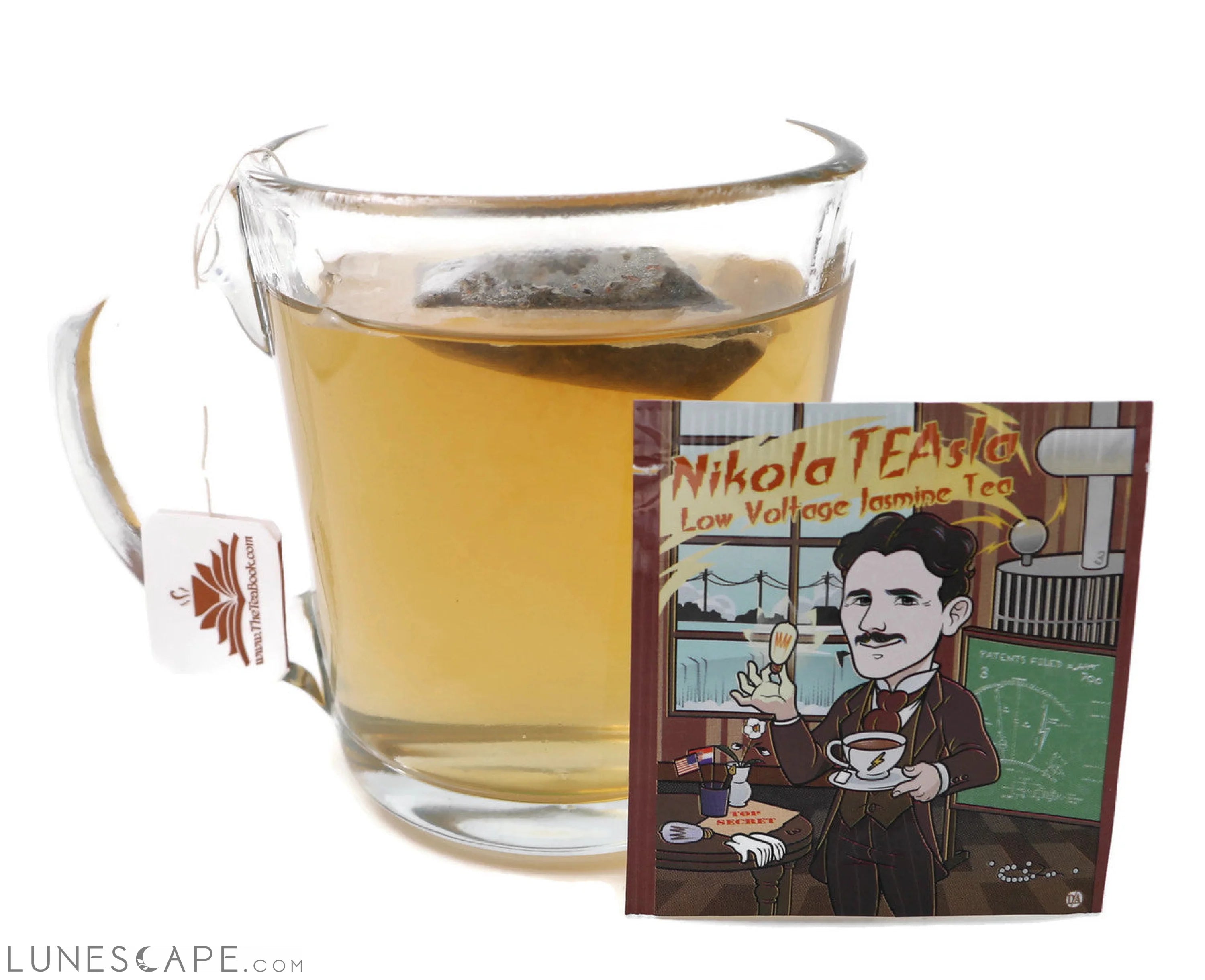 Nikola TEAsla: Organic Low Voltage Jasmine Green Tea (Caffeinated) LUNESCAPE