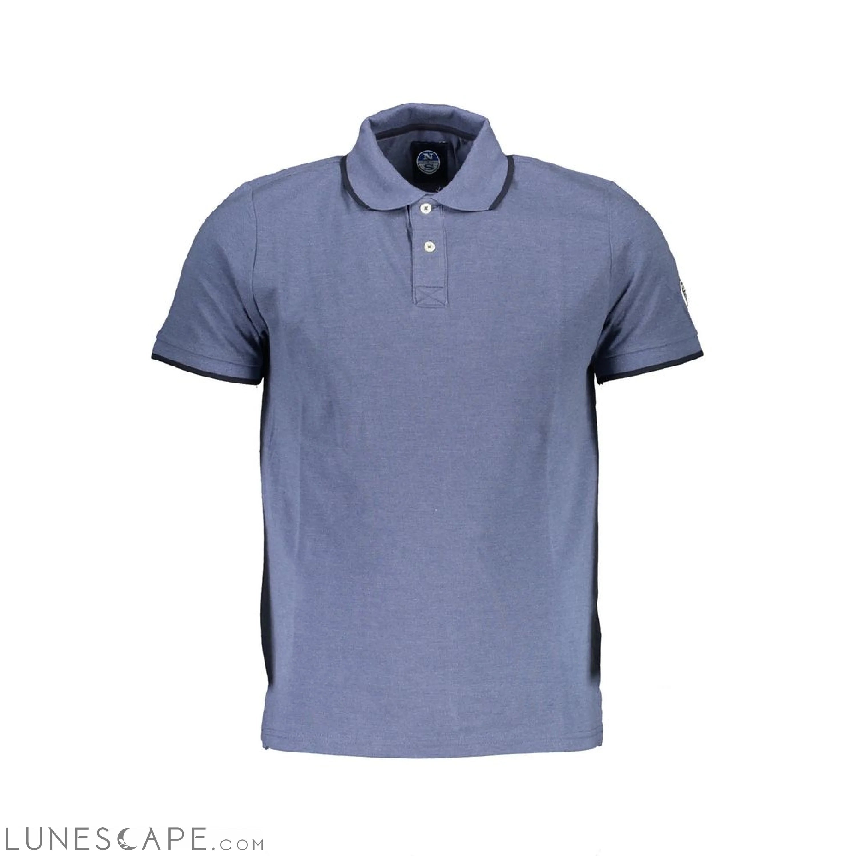 North Sails Blue Cotton Mens Polo Shirt LUNESCAPE