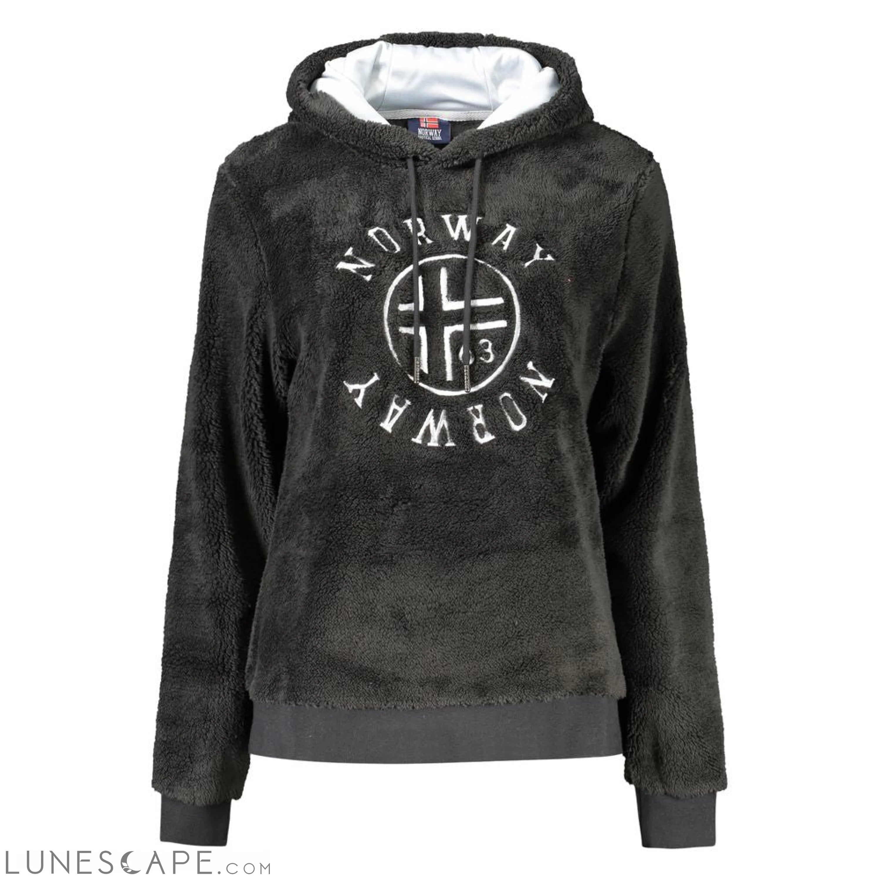 Norway 1963 Black Polyester Women Hoodie Sweatshirt LUNESCAPE