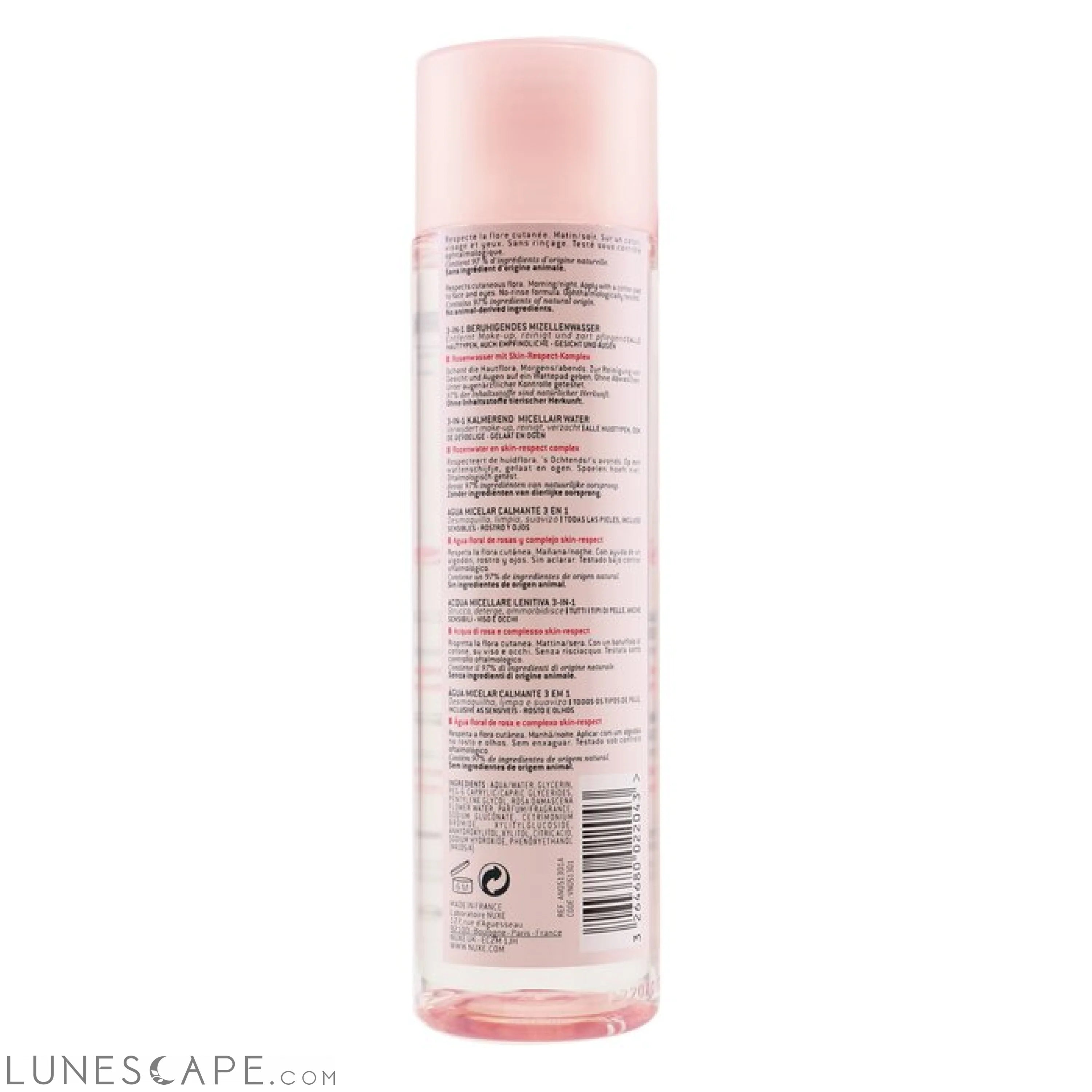 NUXE - Very Rose 3-In-1 Soothing Micellar Water LUNESCAPE