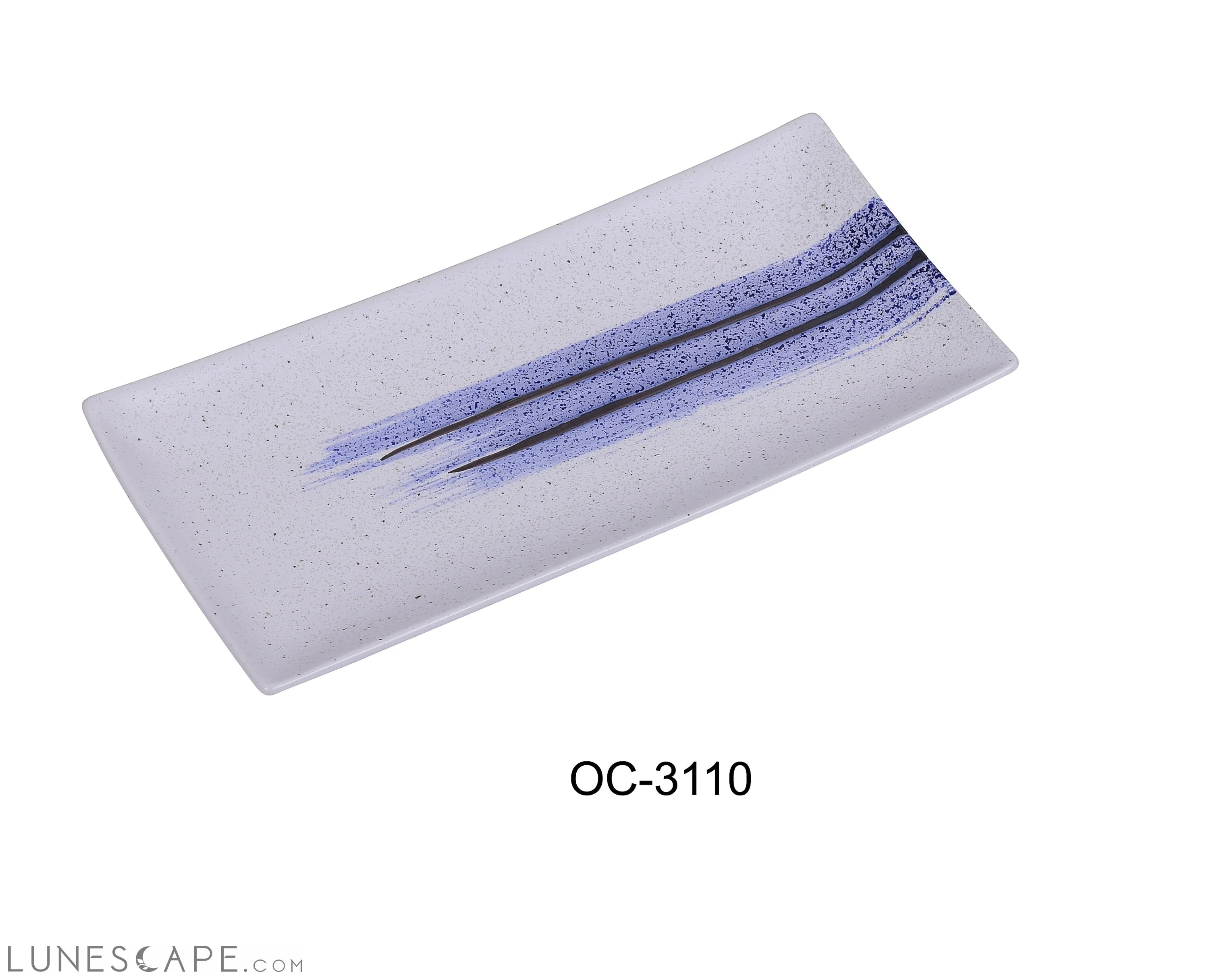 Ocean 10" X 4 1/4" RECTANGULAR SUSHI PLATE LUNESCAPE