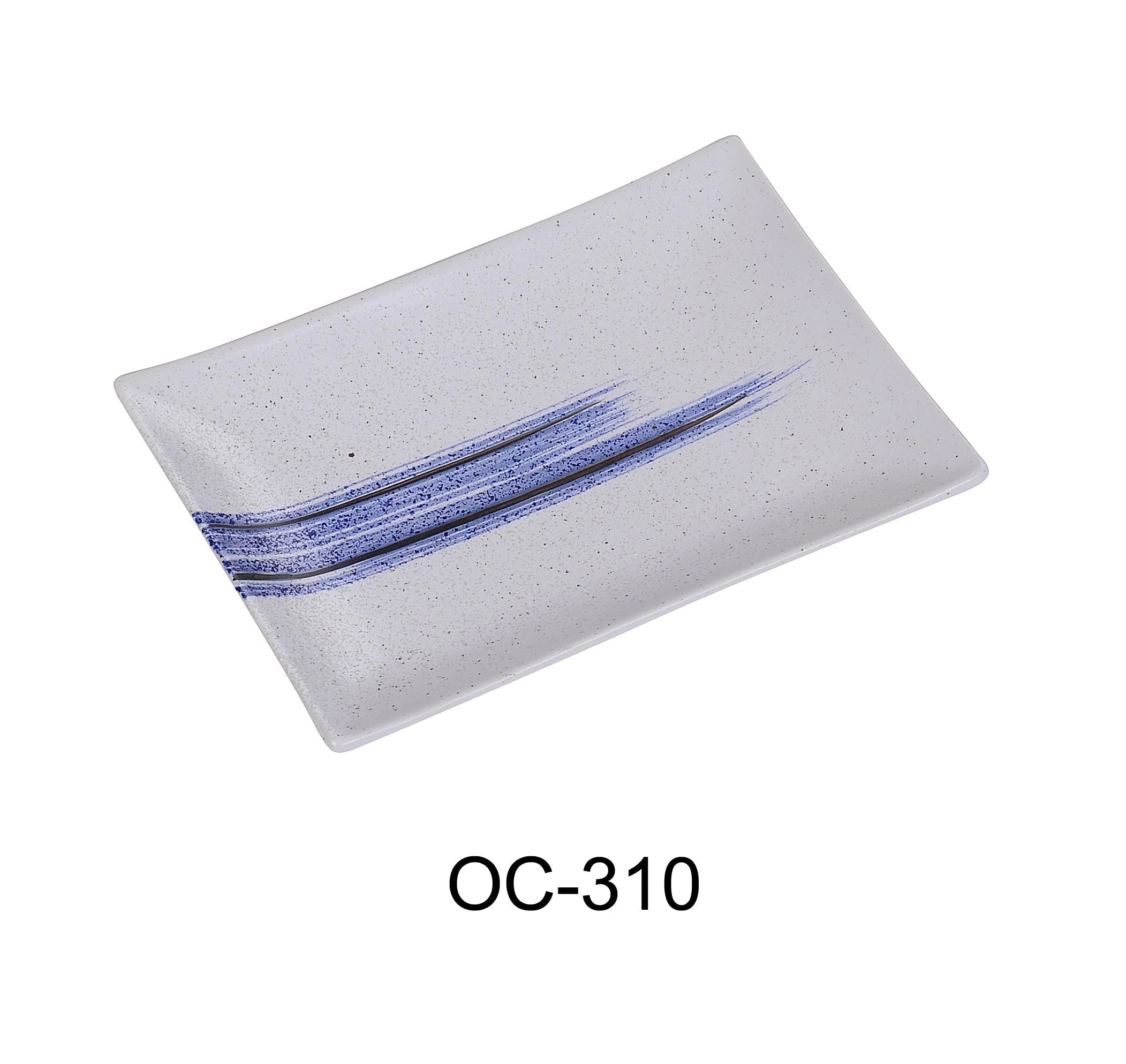 Ocean 10" X 7" X 1 1/8" RECTANGULAR PLATE LUNESCAPE