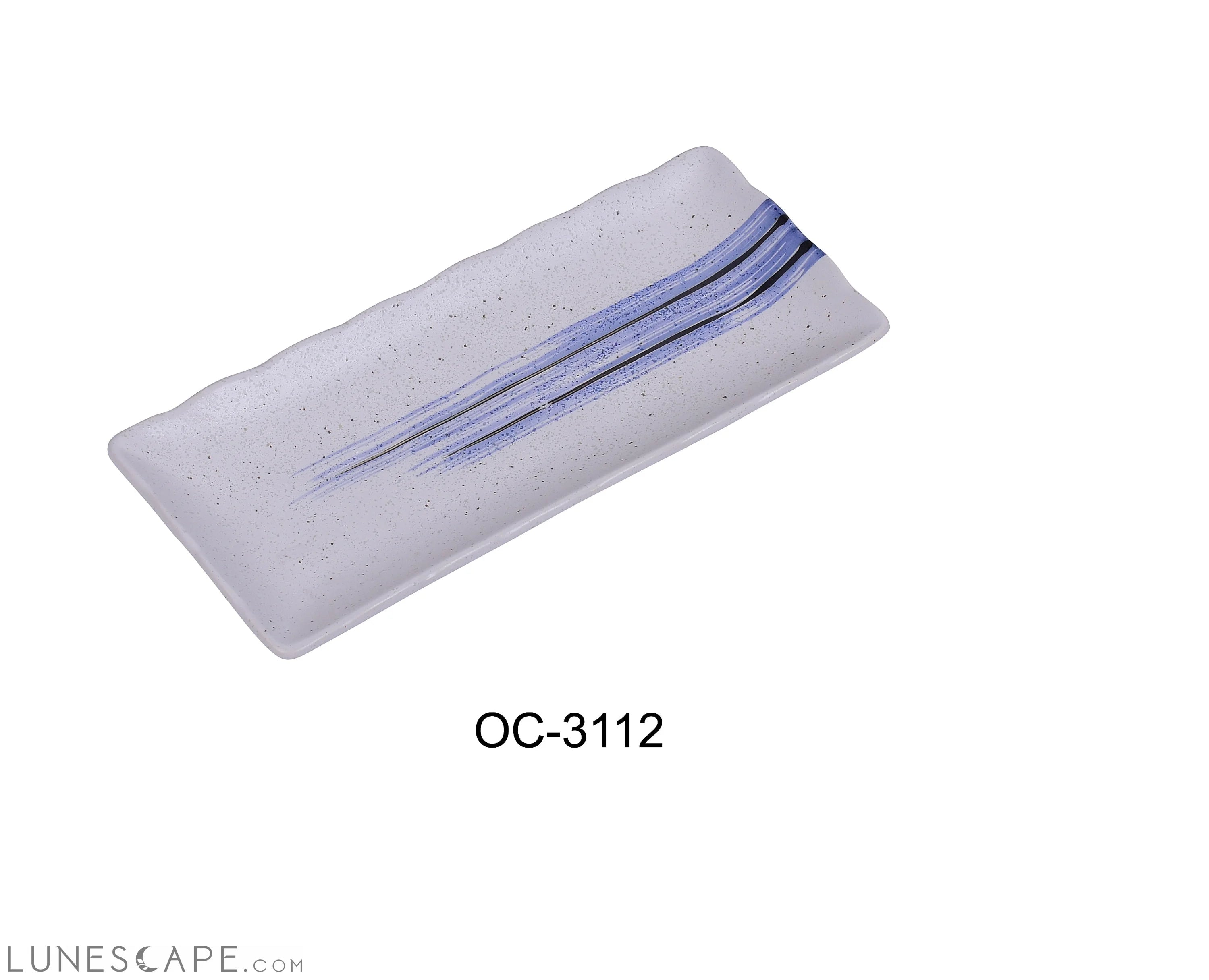 Ocean 11 1/2" X 5 1/2" RECTANGULAR SUSHI PLATE LUNESCAPE