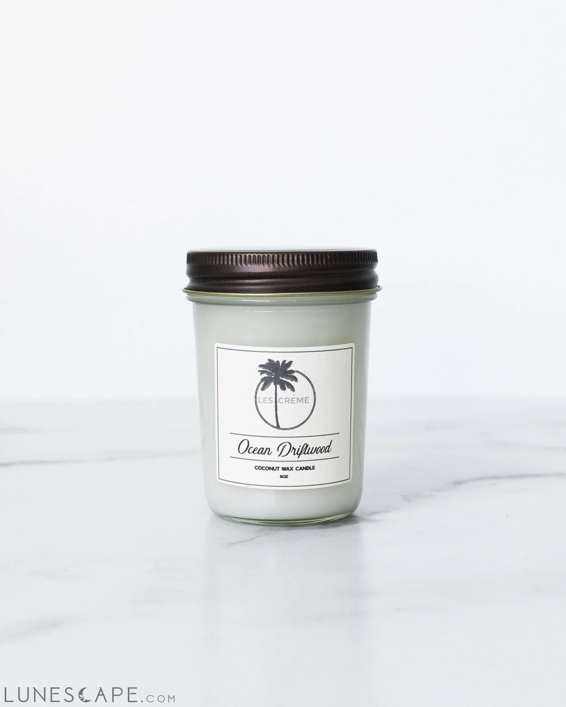 Ocean Driftwood Scent Coconut Wax Candle LUNESCAPE