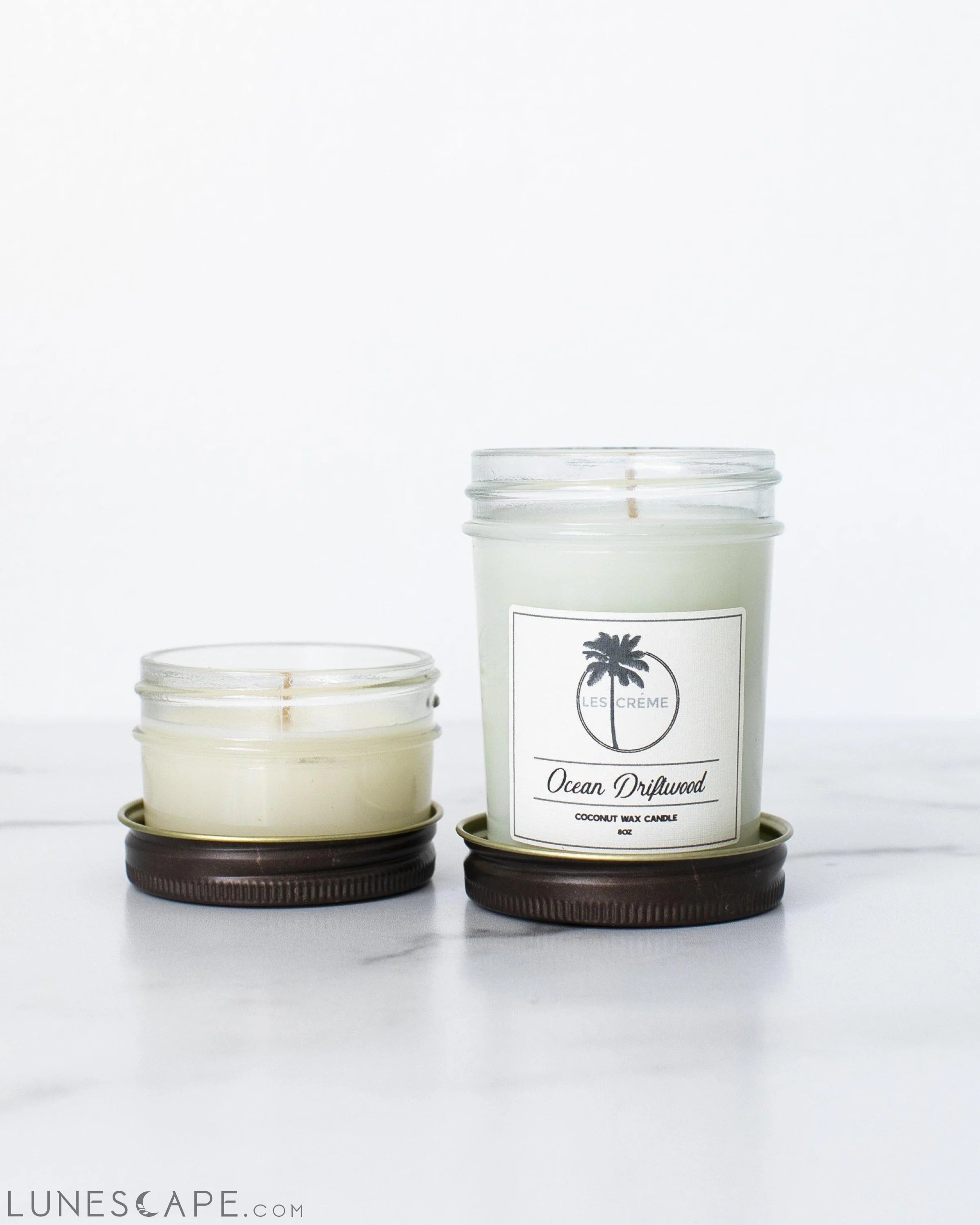 Ocean Driftwood Scent Coconut Wax Candle LUNESCAPE