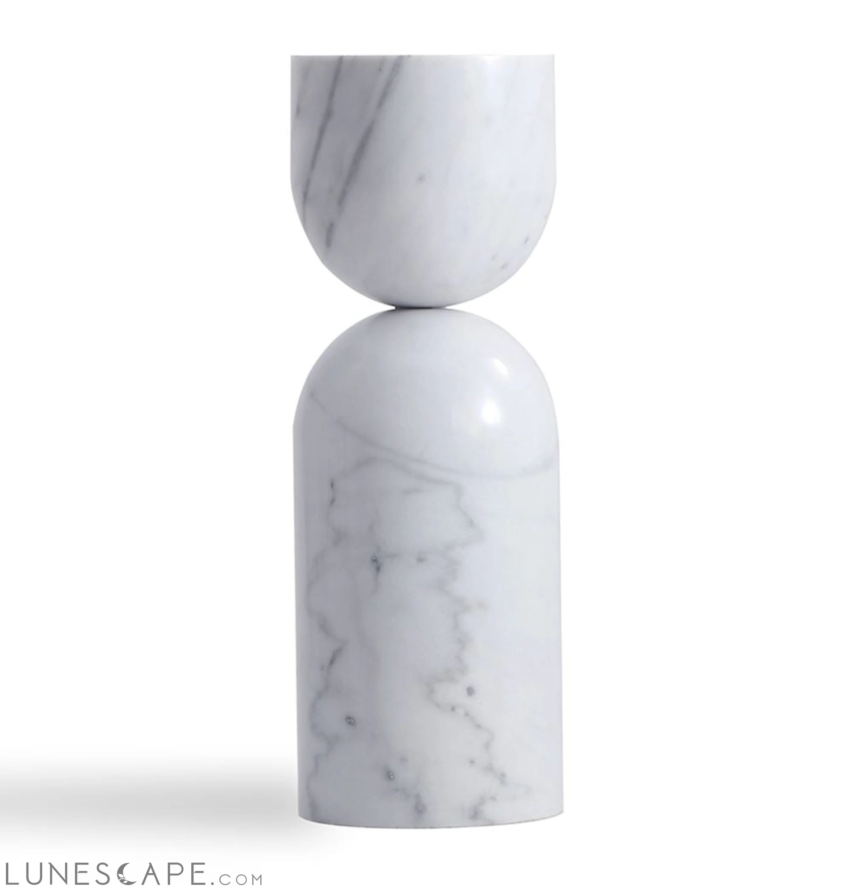 Océane Side Table - White Marble LUNESCAPE