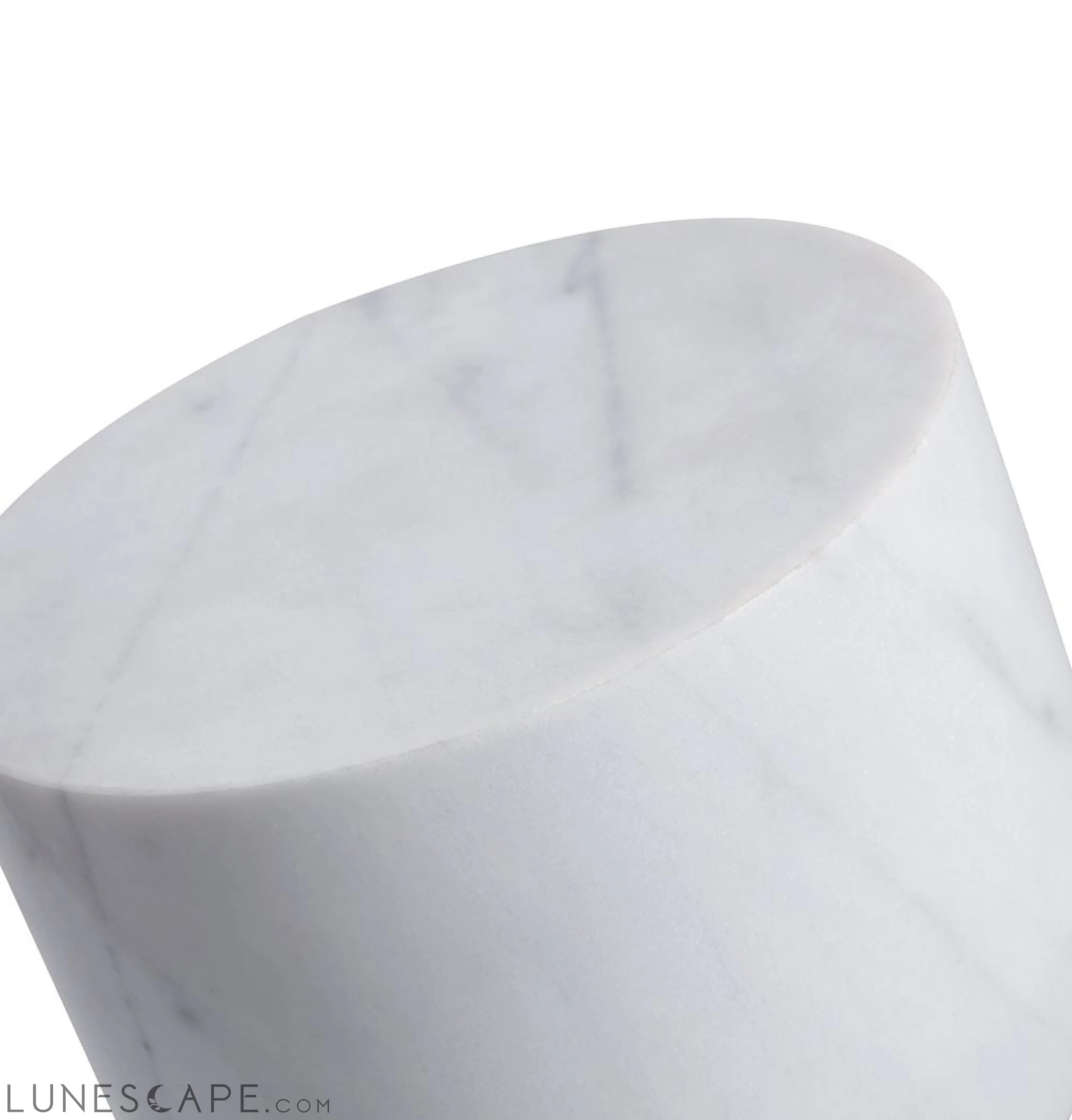 Océane Side Table - White Marble LUNESCAPE