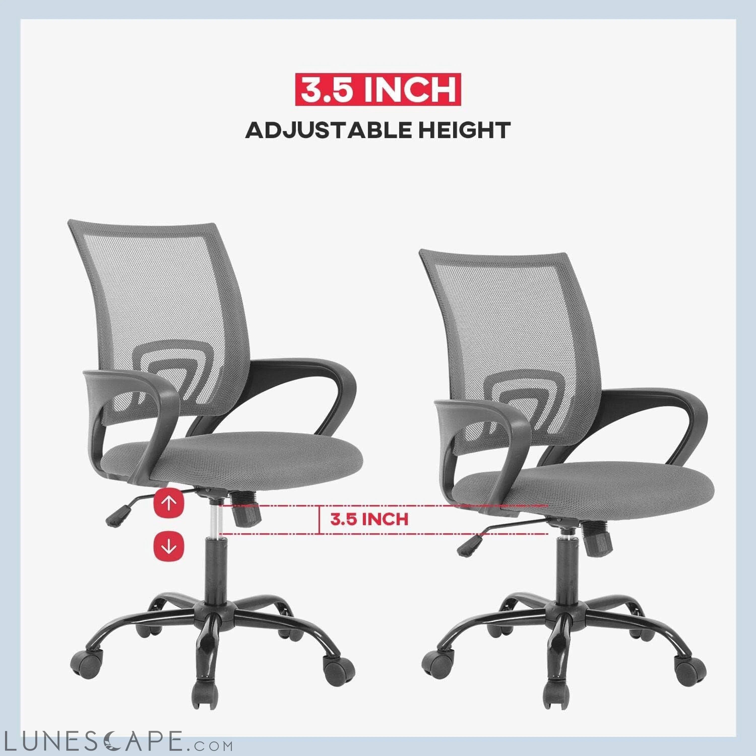 Office Chair Ergonomic Cheap Desk Chair Mesh Computer Chair Lumbar LUNESCAPE