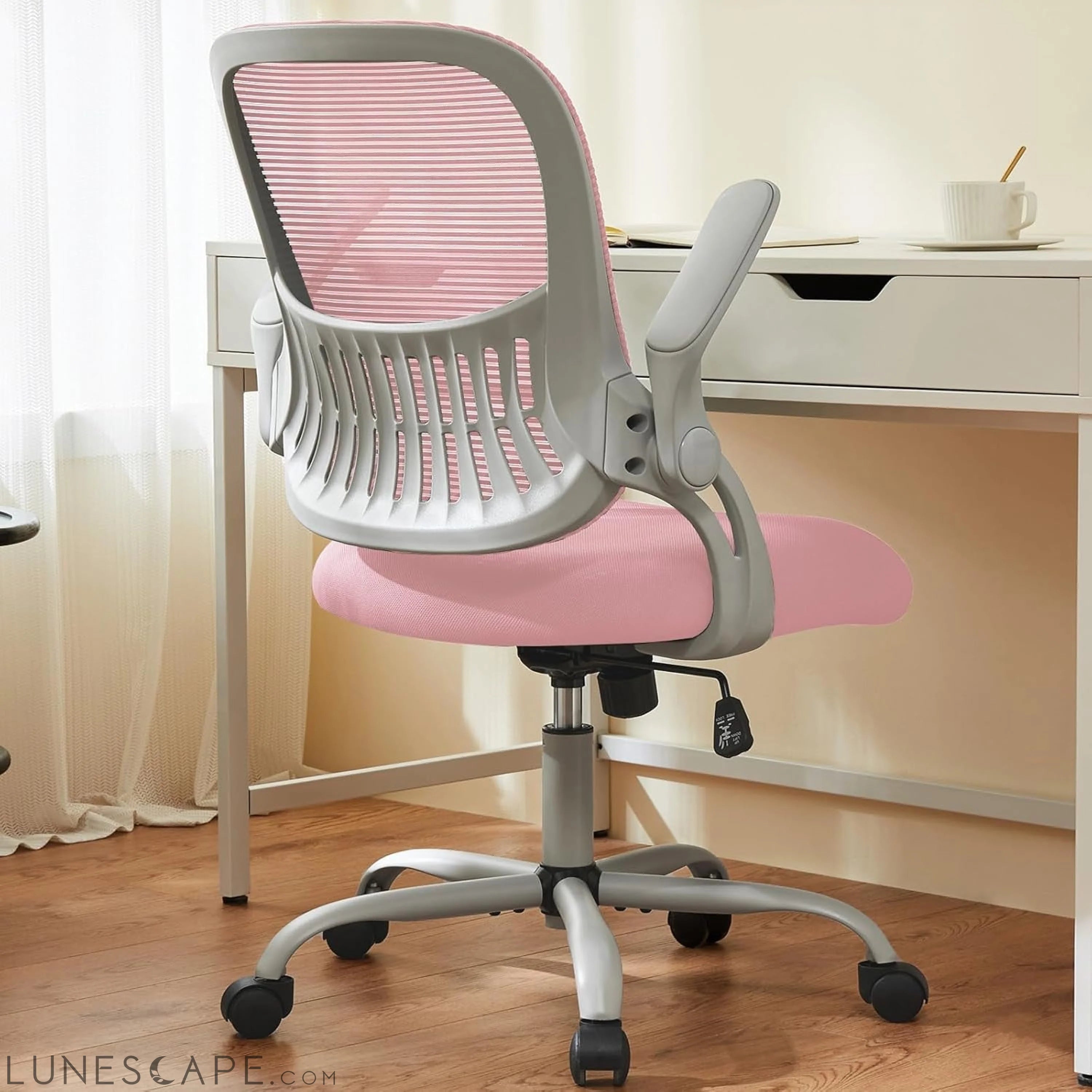 Office Computer Desk Chair, Ergonomic Mid-Back Mesh Rolling Work LUNESCAPE