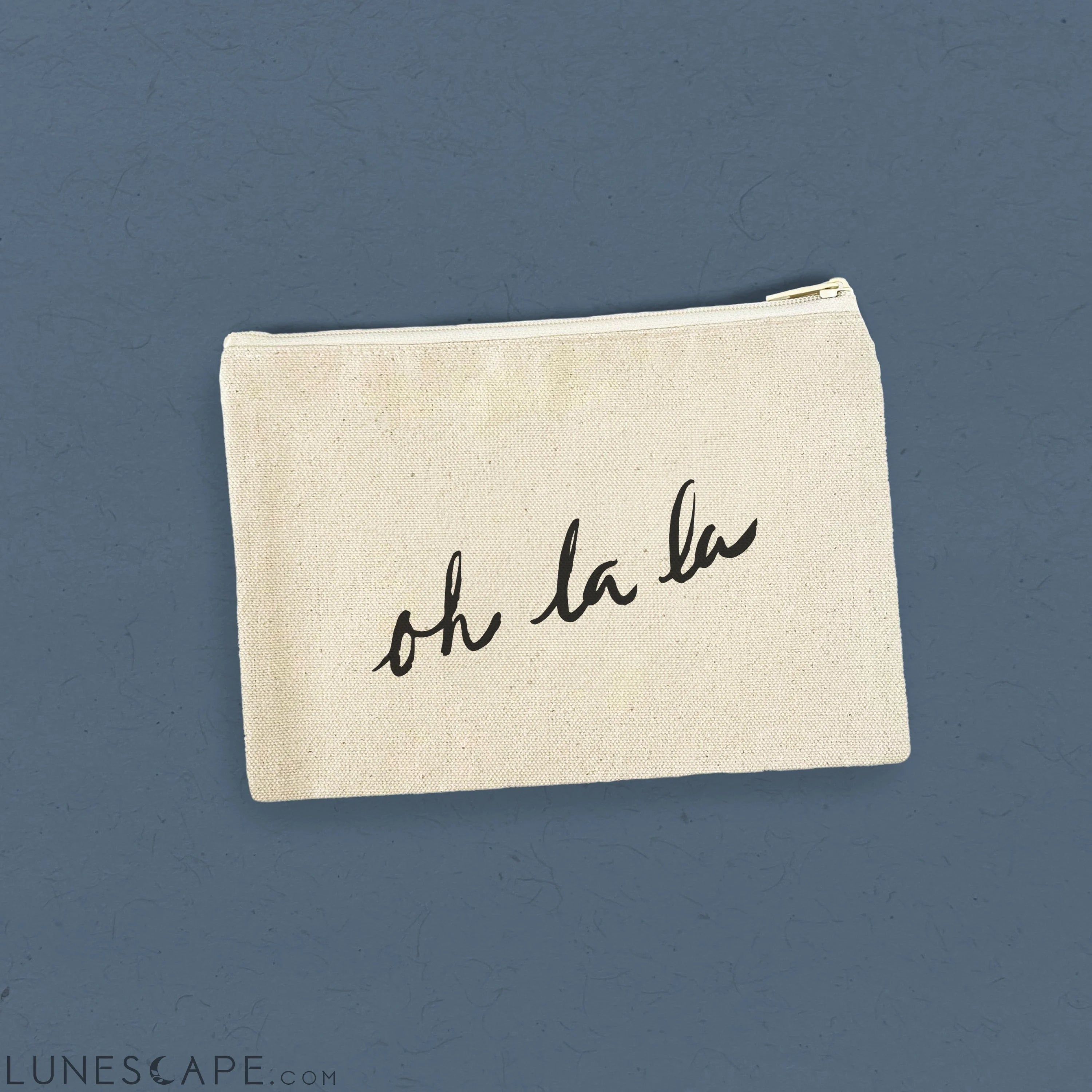 Oh La La - Canvas Zipper Pouch LUNESCAPE