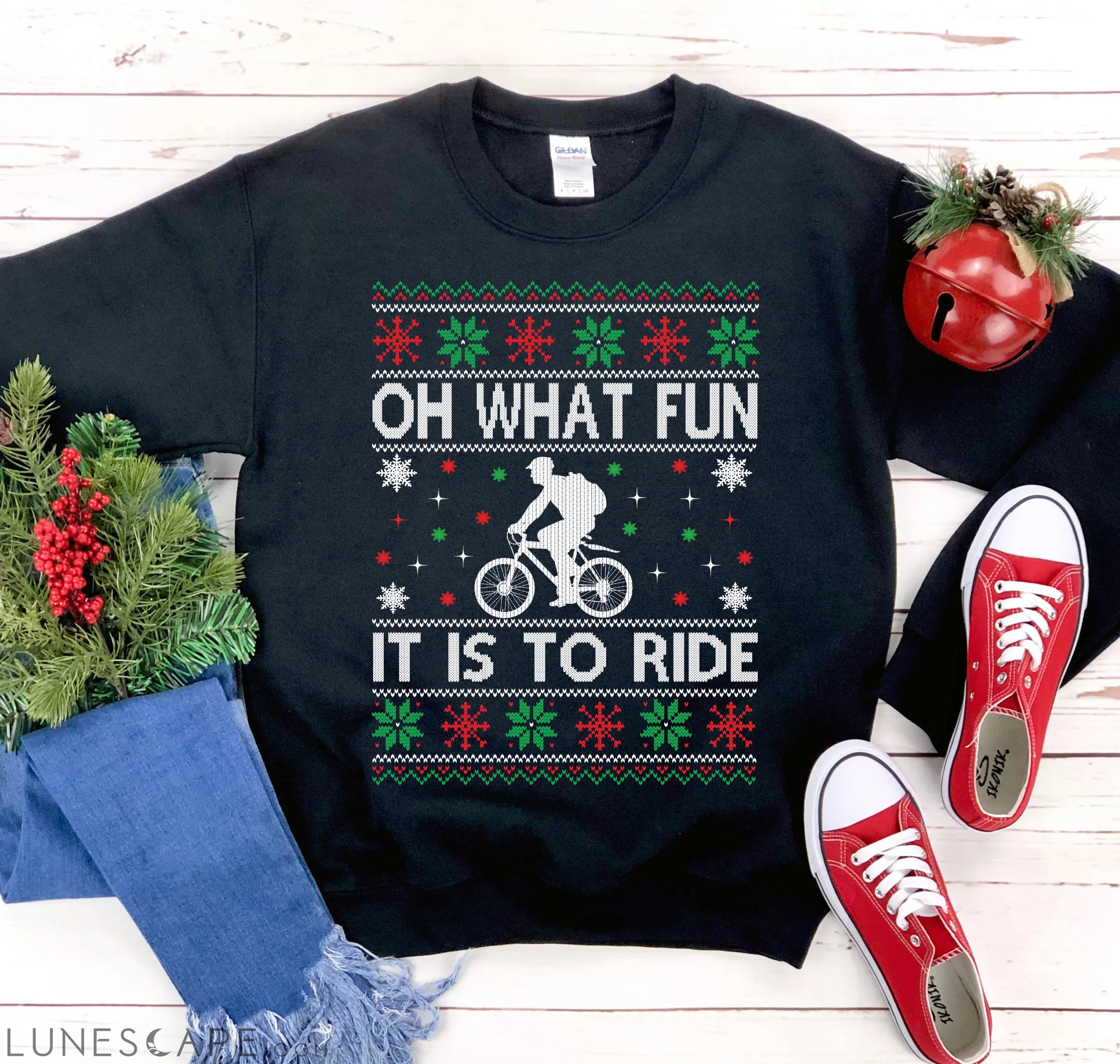 Oh What Fun Christmas Sweatshirt LUNESCAPE