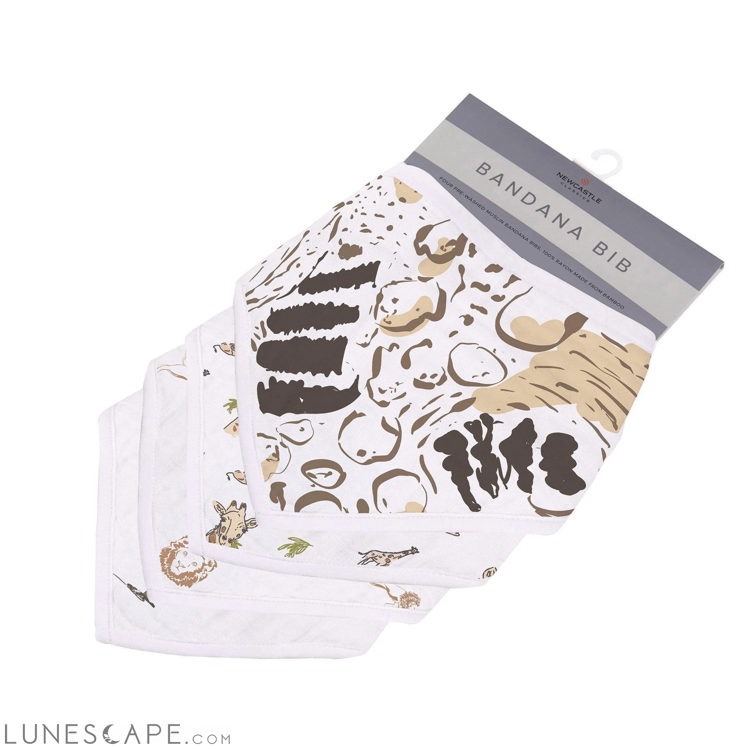 On The Savannah Bandana Bibs - Set of 4 LUNESCAPE