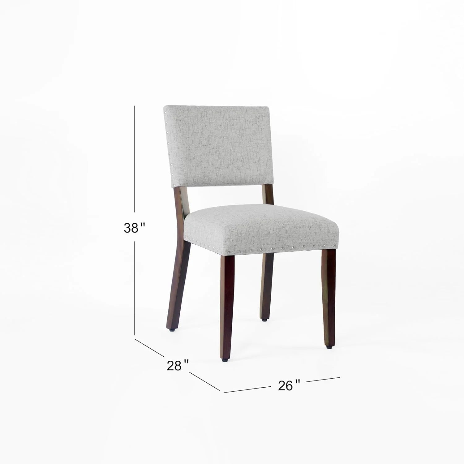 Open Back Dining Chair | Upholstered Dining Chairs | Dining Chairs Set LUNESCAPE