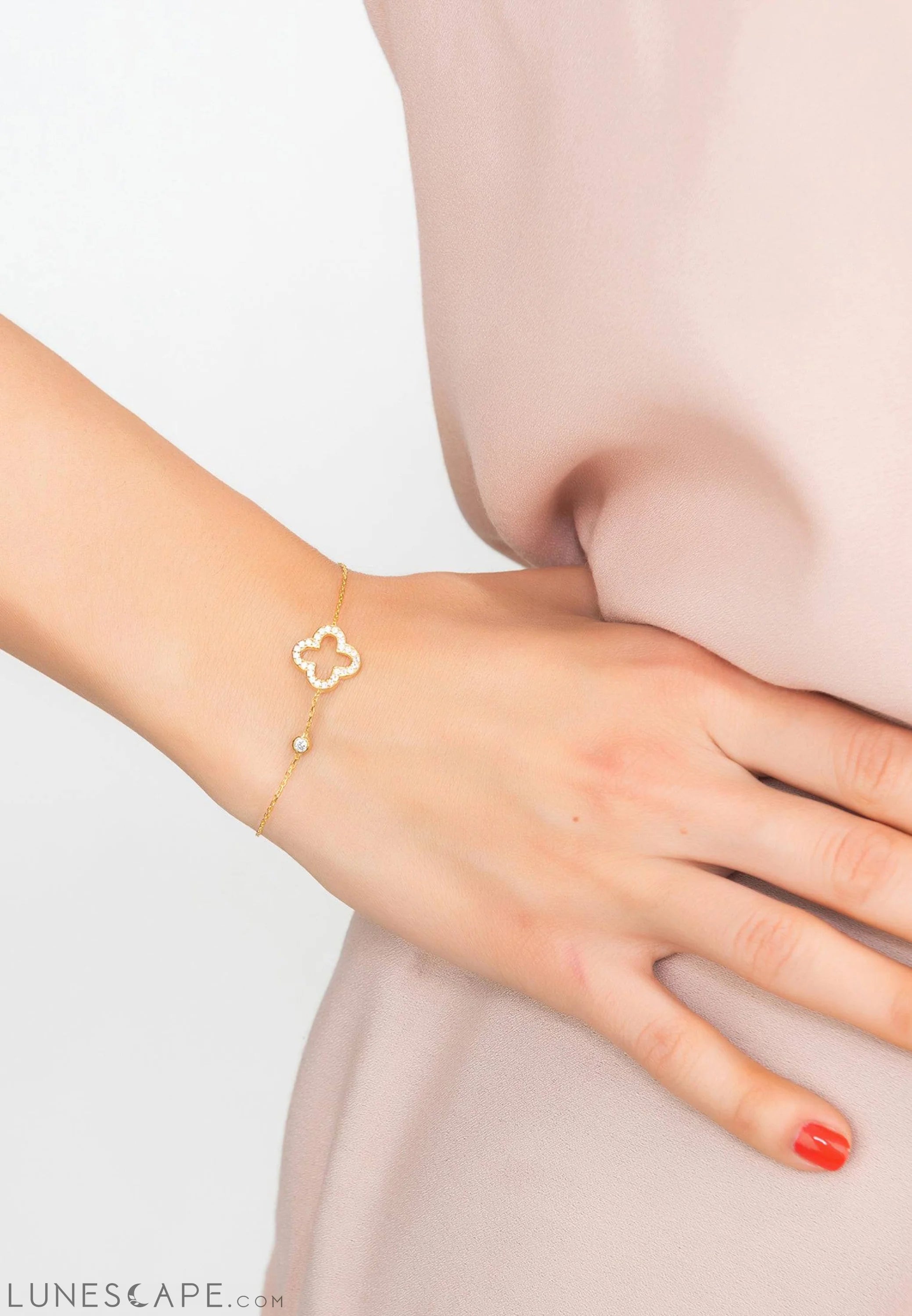Open Clover Bracelet LUNESCAPE