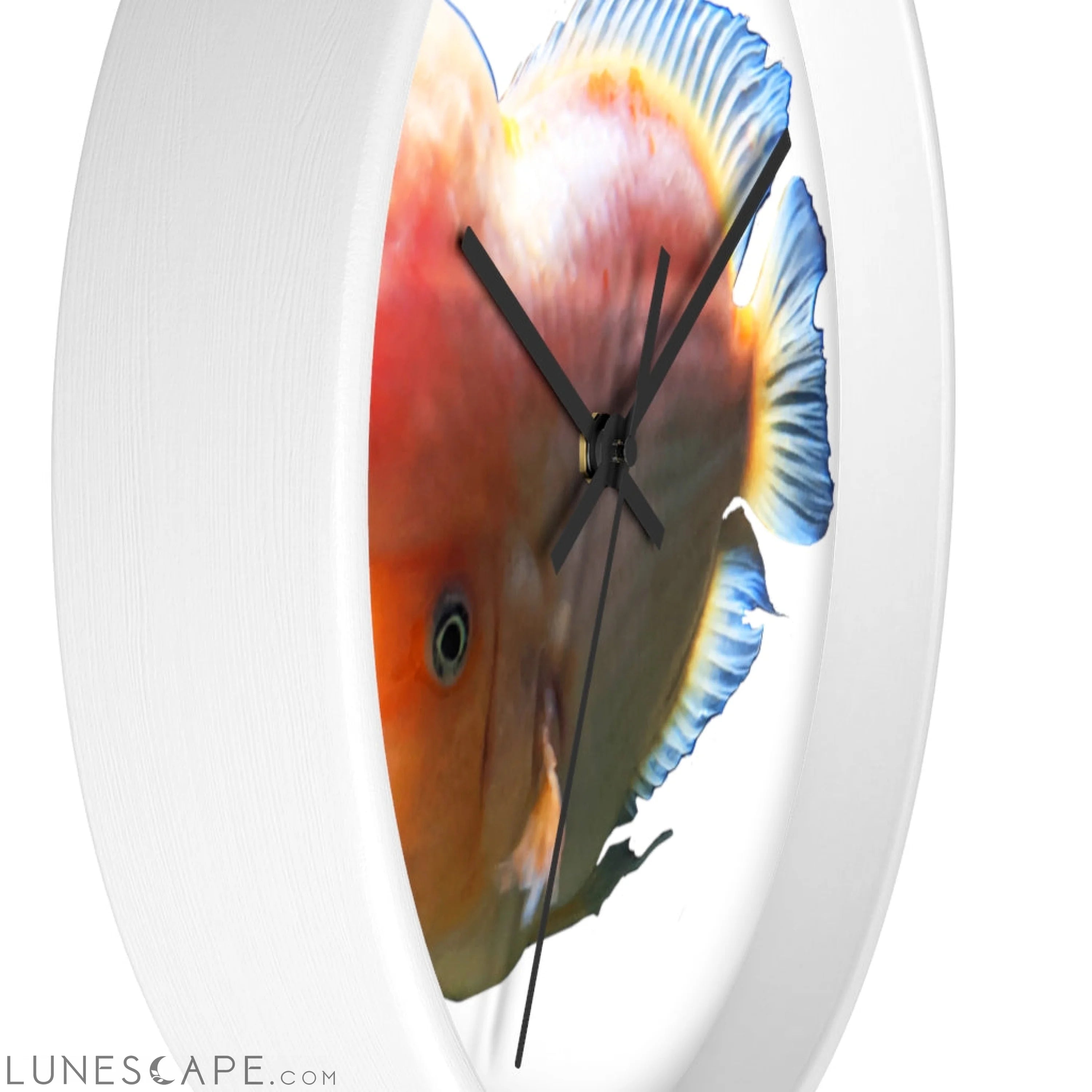 Orange Fish Wall clock LUNESCAPE