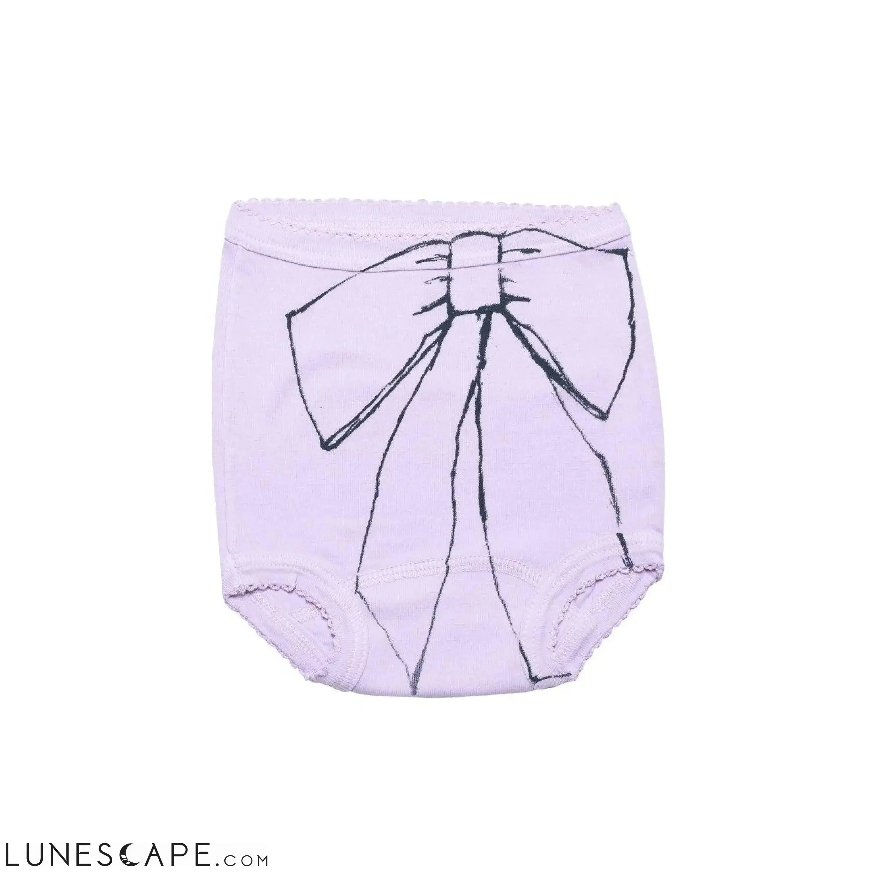 Organic Baby Bloomer - Ribbon Print LUNESCAPE
