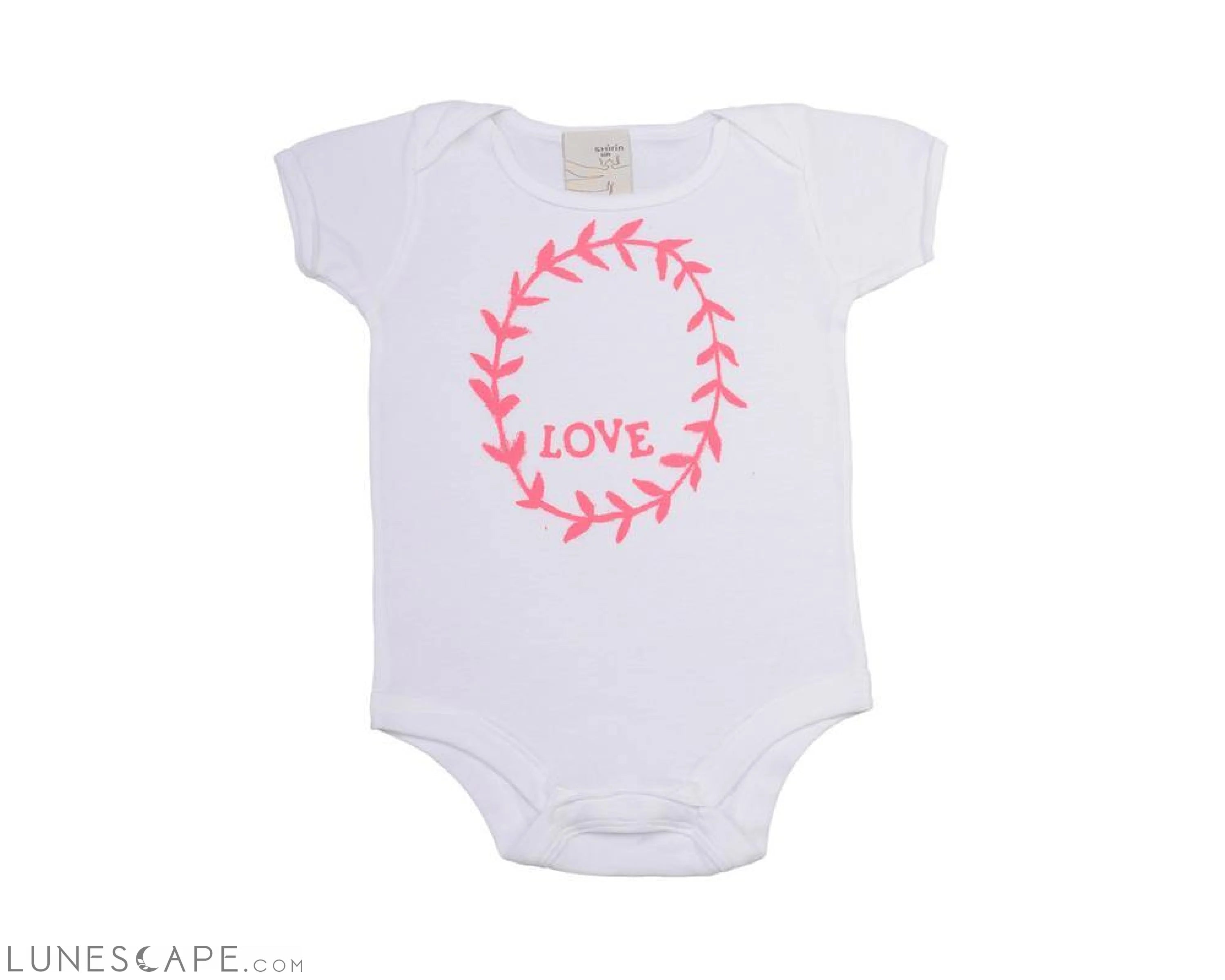 Organic Baby Onesie - Love Garland LUNESCAPE