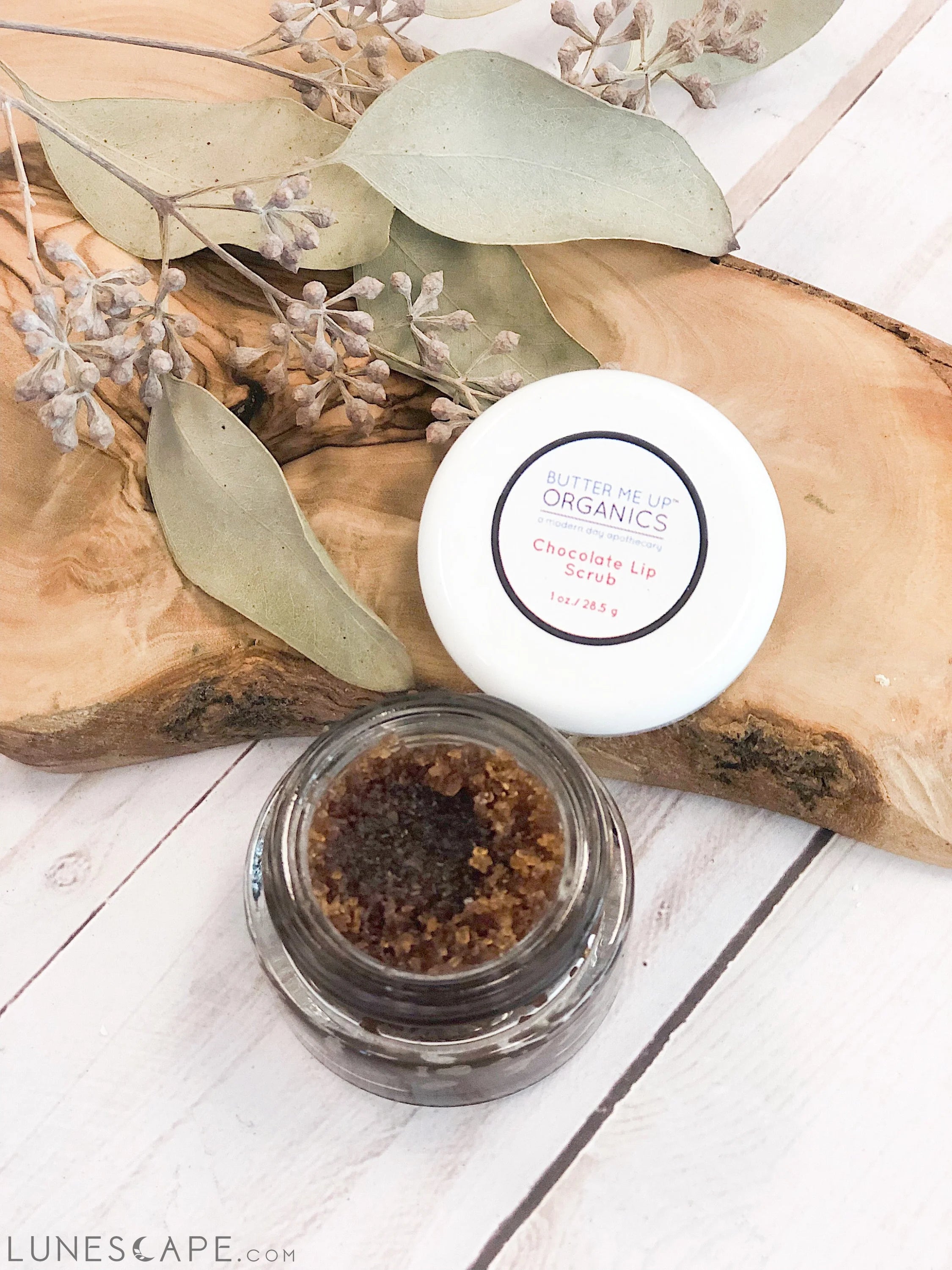 Organic Chocolate Lip Scrub Flaky Chapped Lips LUNESCAPE
