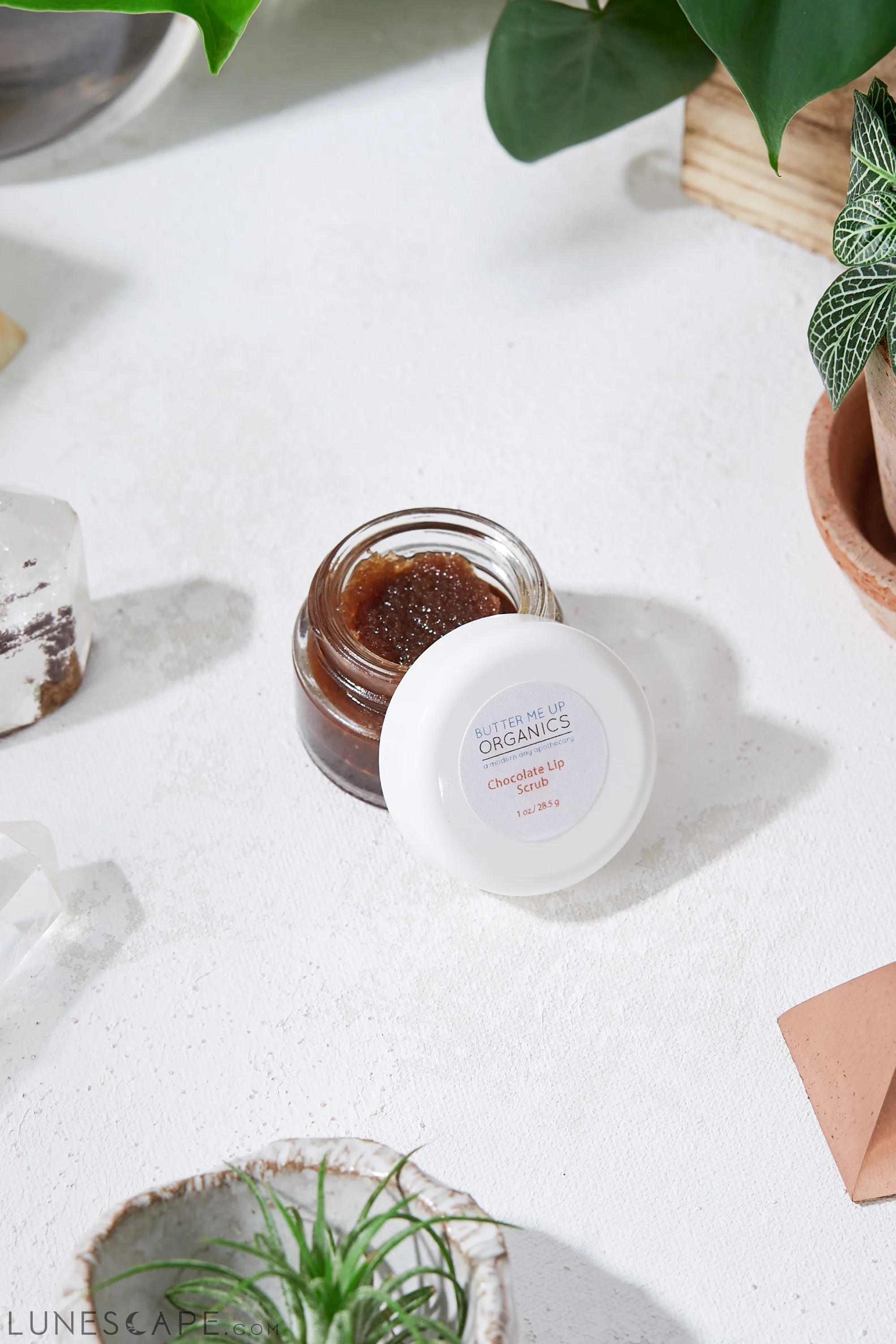 Organic Chocolate Lip Scrub Flaky Chapped Lips LUNESCAPE