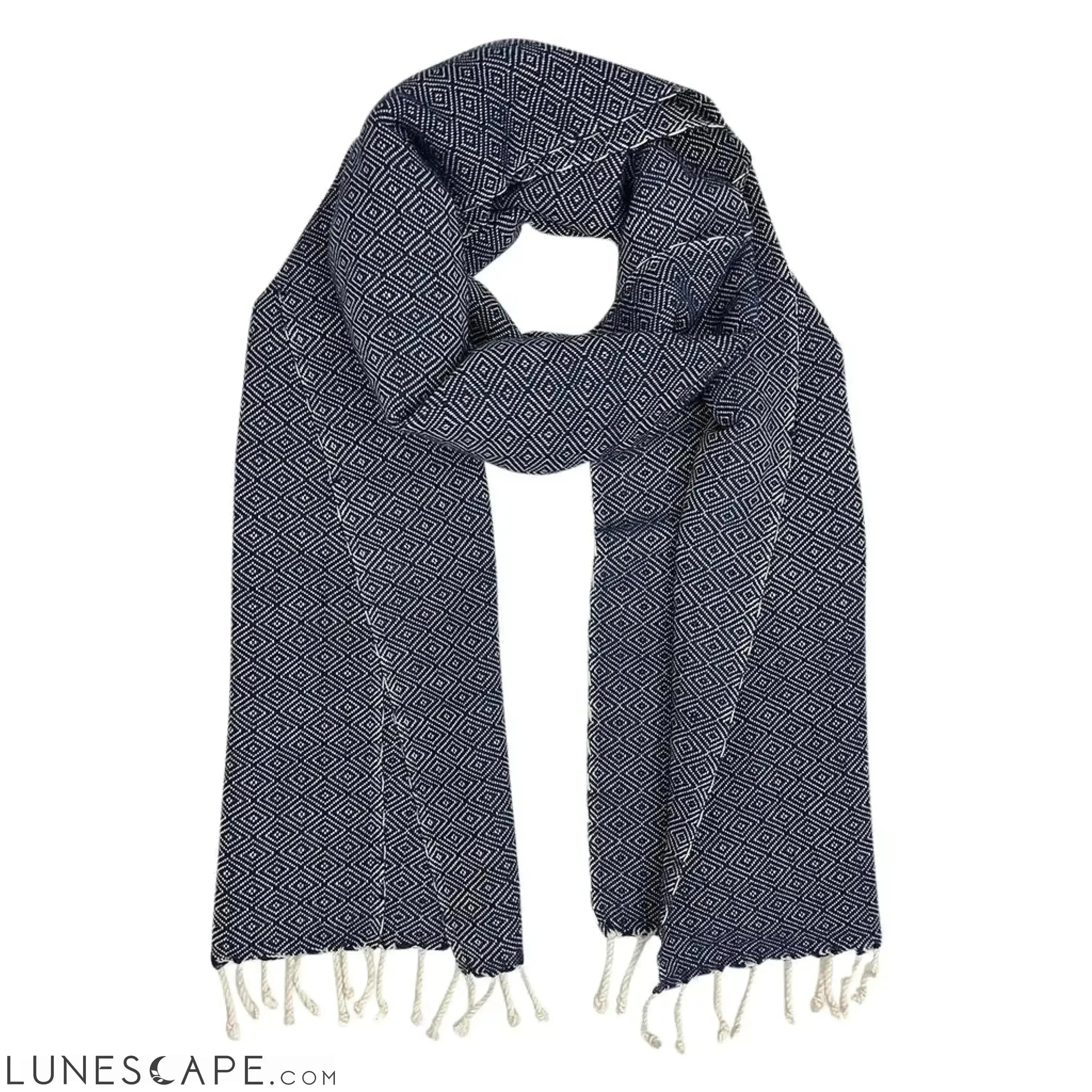 Organic Cotton Diamond Scarf LUNESCAPE