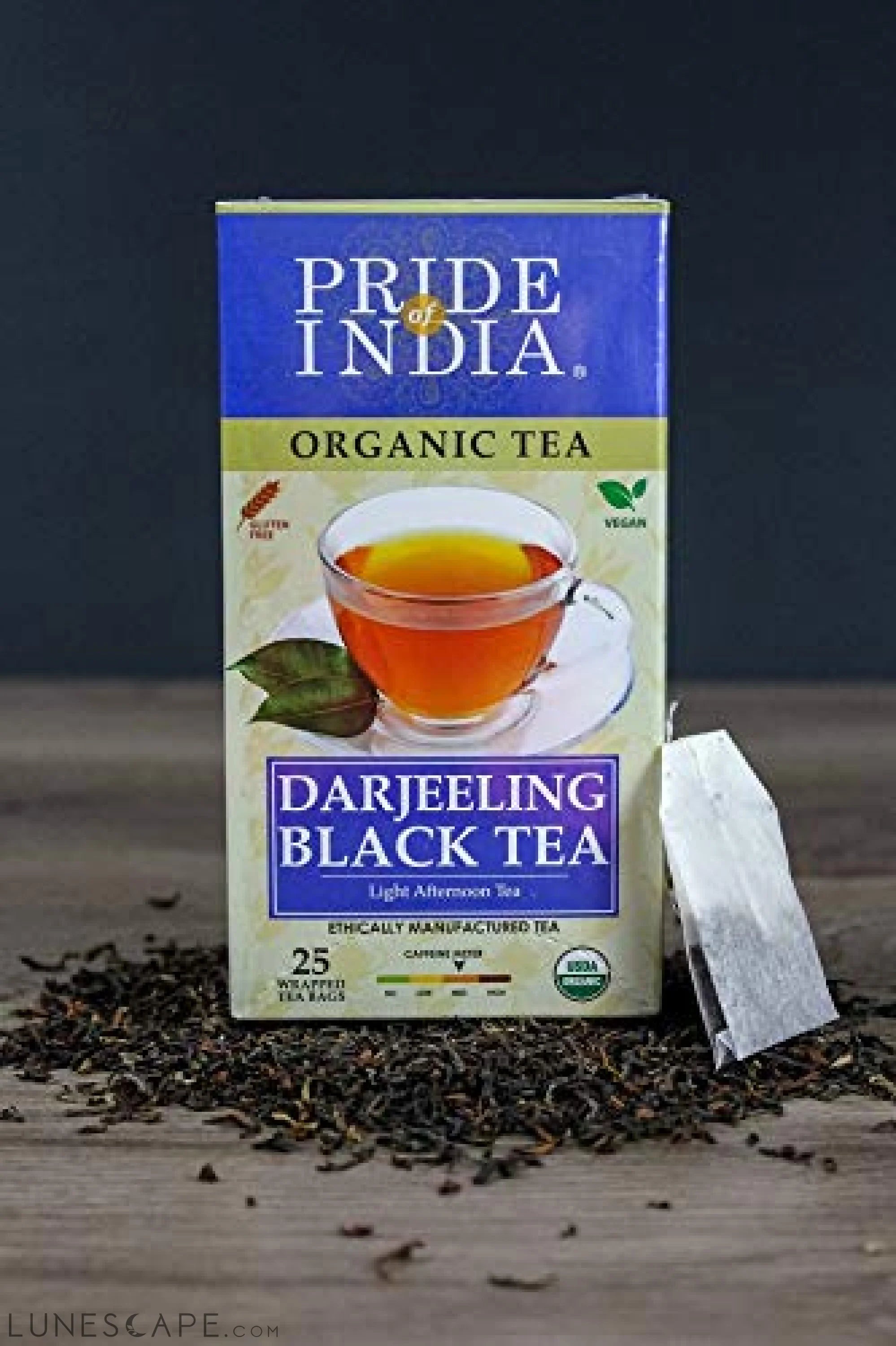 Organic Darjeeling Afternoon Black Tea Bags - Pack of 6 LUNESCAPE
