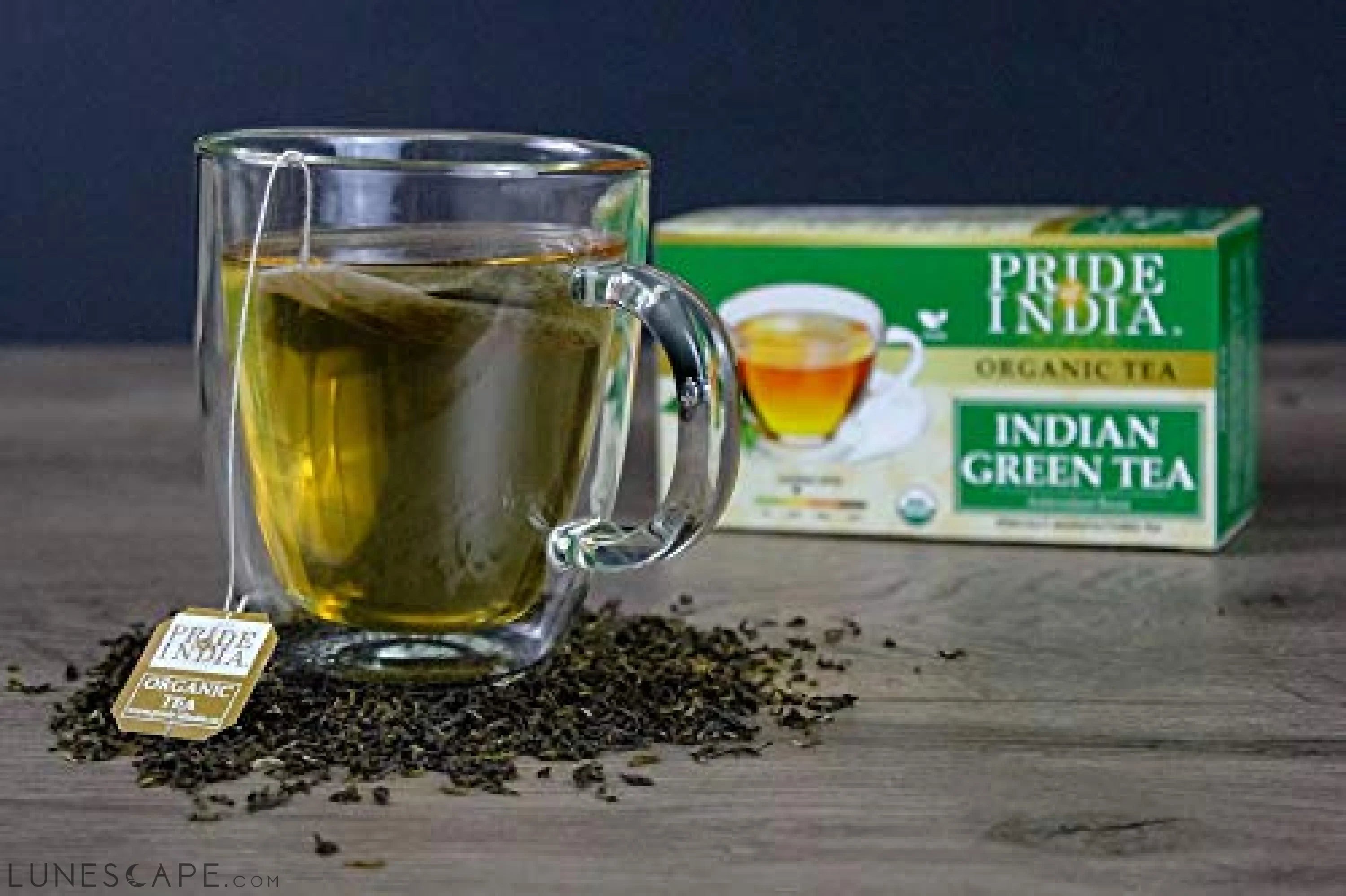 Organic Indian Green Tea Bags - Pack of 6 LUNESCAPE