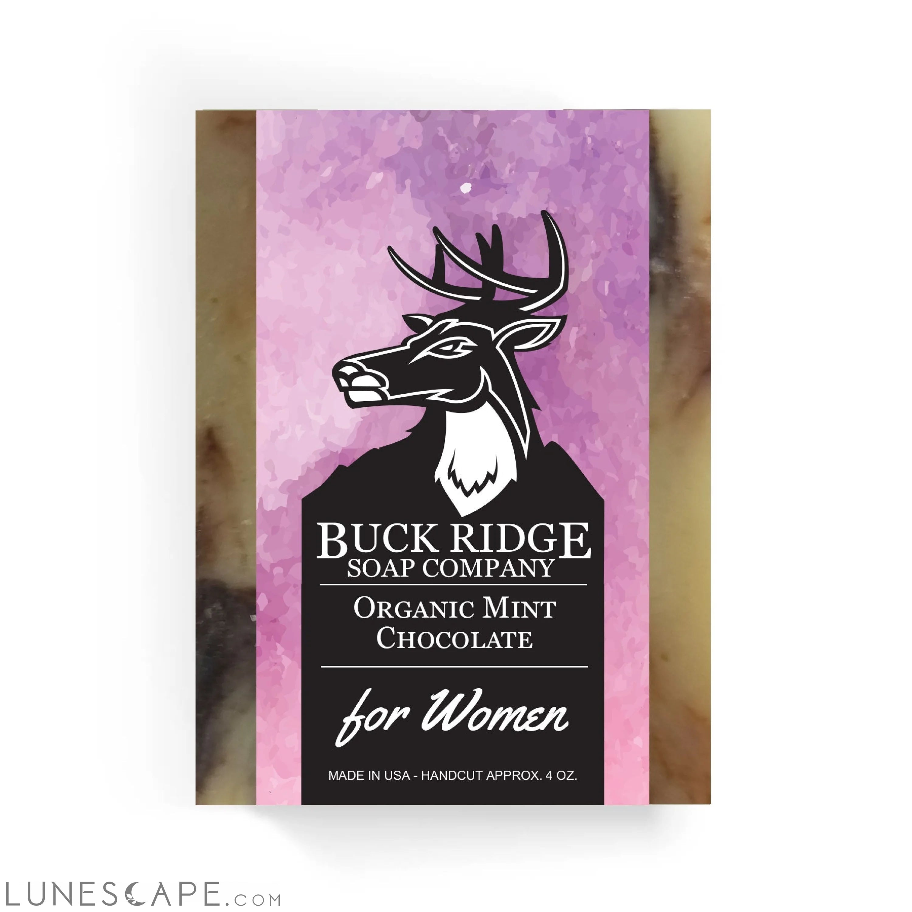 Organic Mint Chocolate Handmade Soap LUNESCAPE
