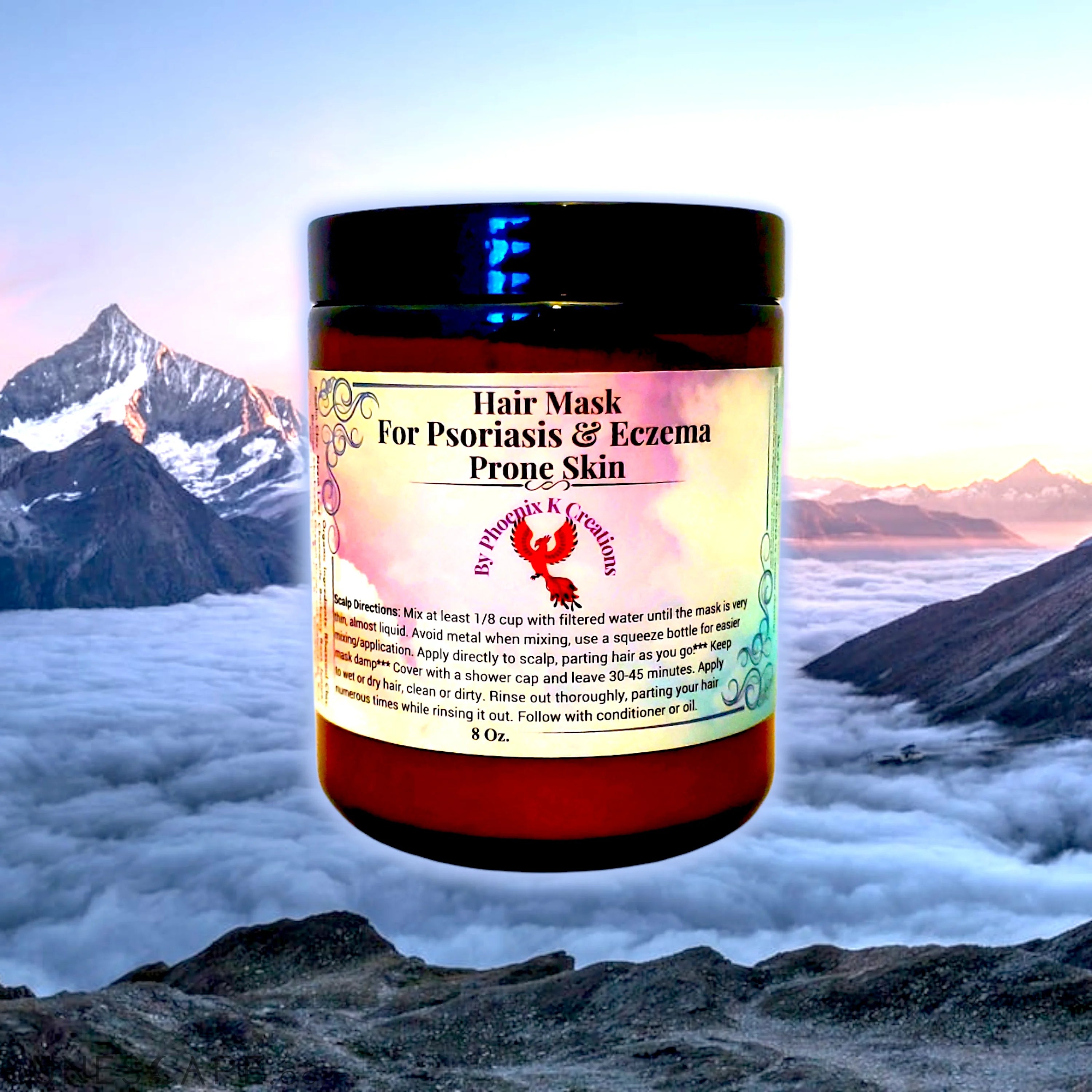 Organic Psoriasis & Eczema Prone Skin Hair/Scalp Mask LUNESCAPE