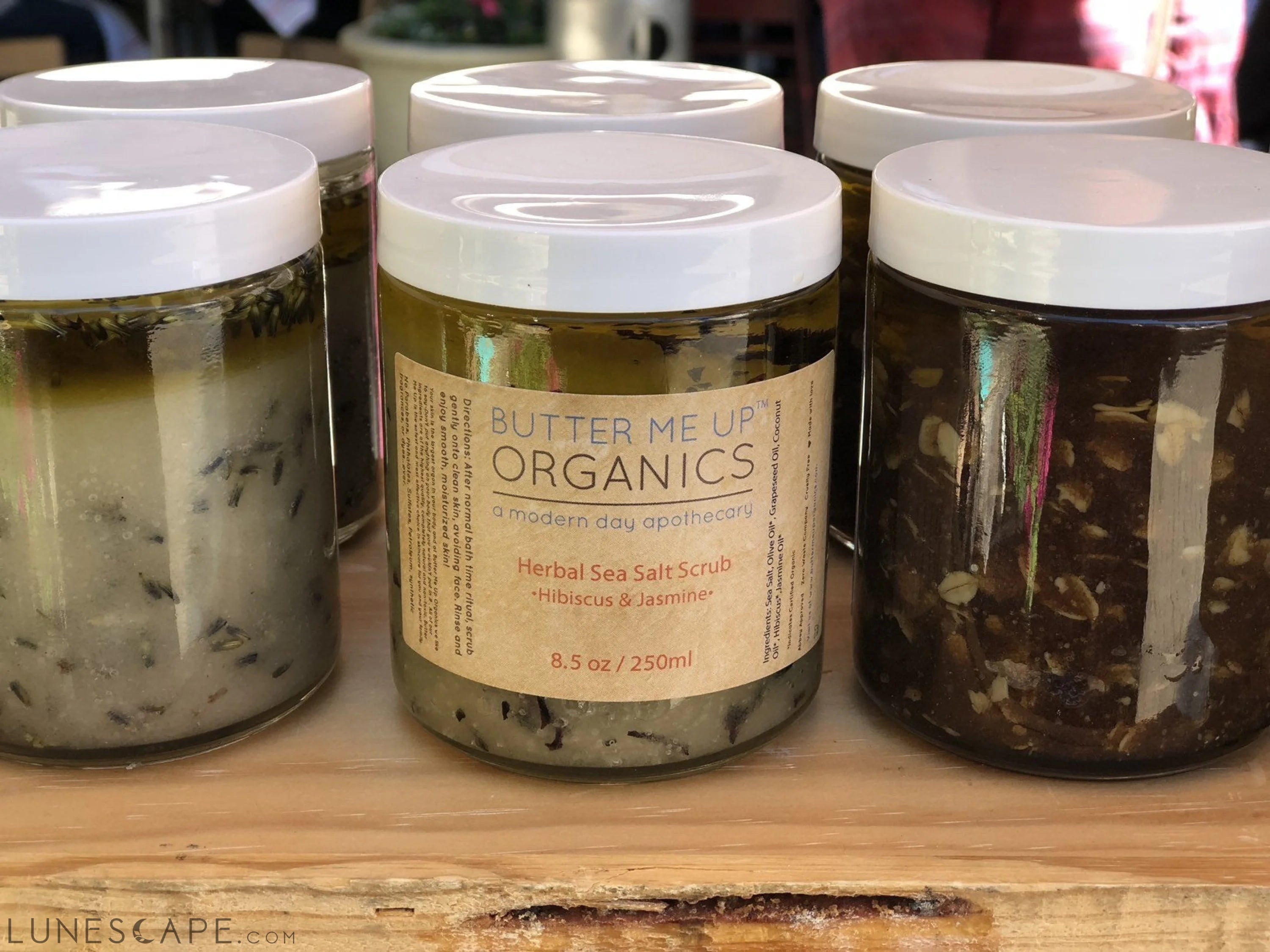 Organic Sea Salt Herbal Scrub Spa Pamper Treat LUNESCAPE