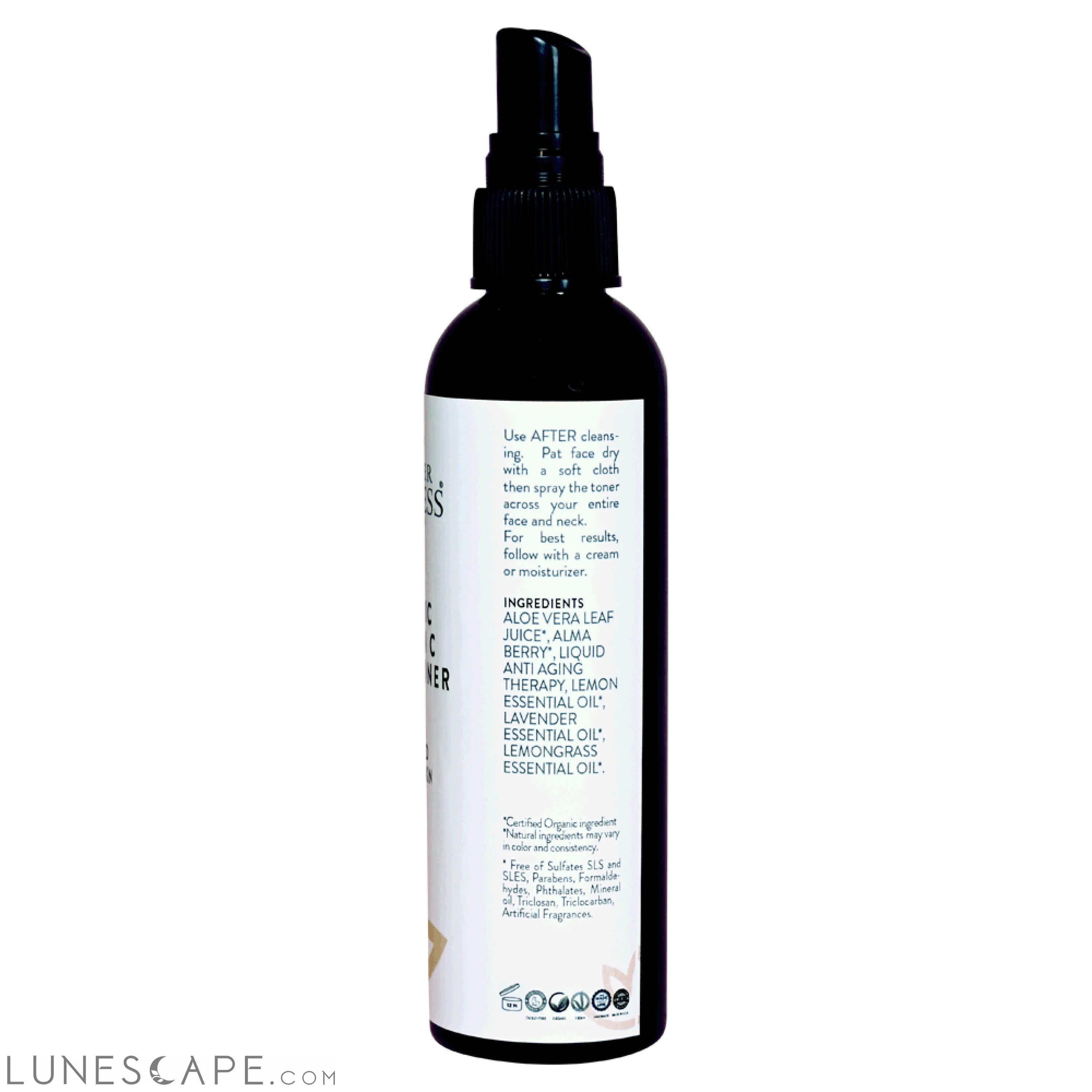 Organic Vitamin C Facial Toner & Natural Astringent LUNESCAPE