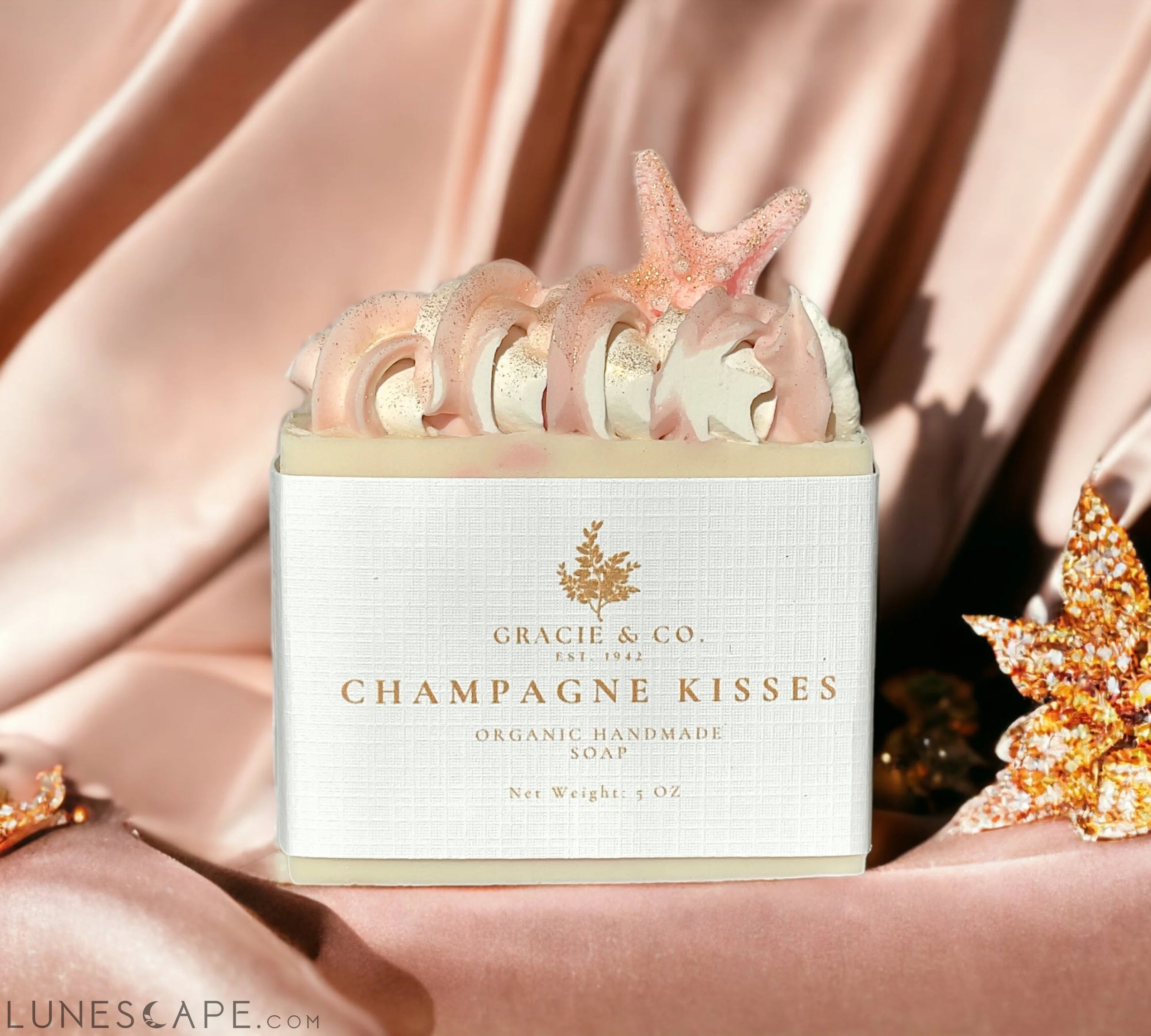 Over The Top Champagne Kisses Shea Butter Soap LUNESCAPE
