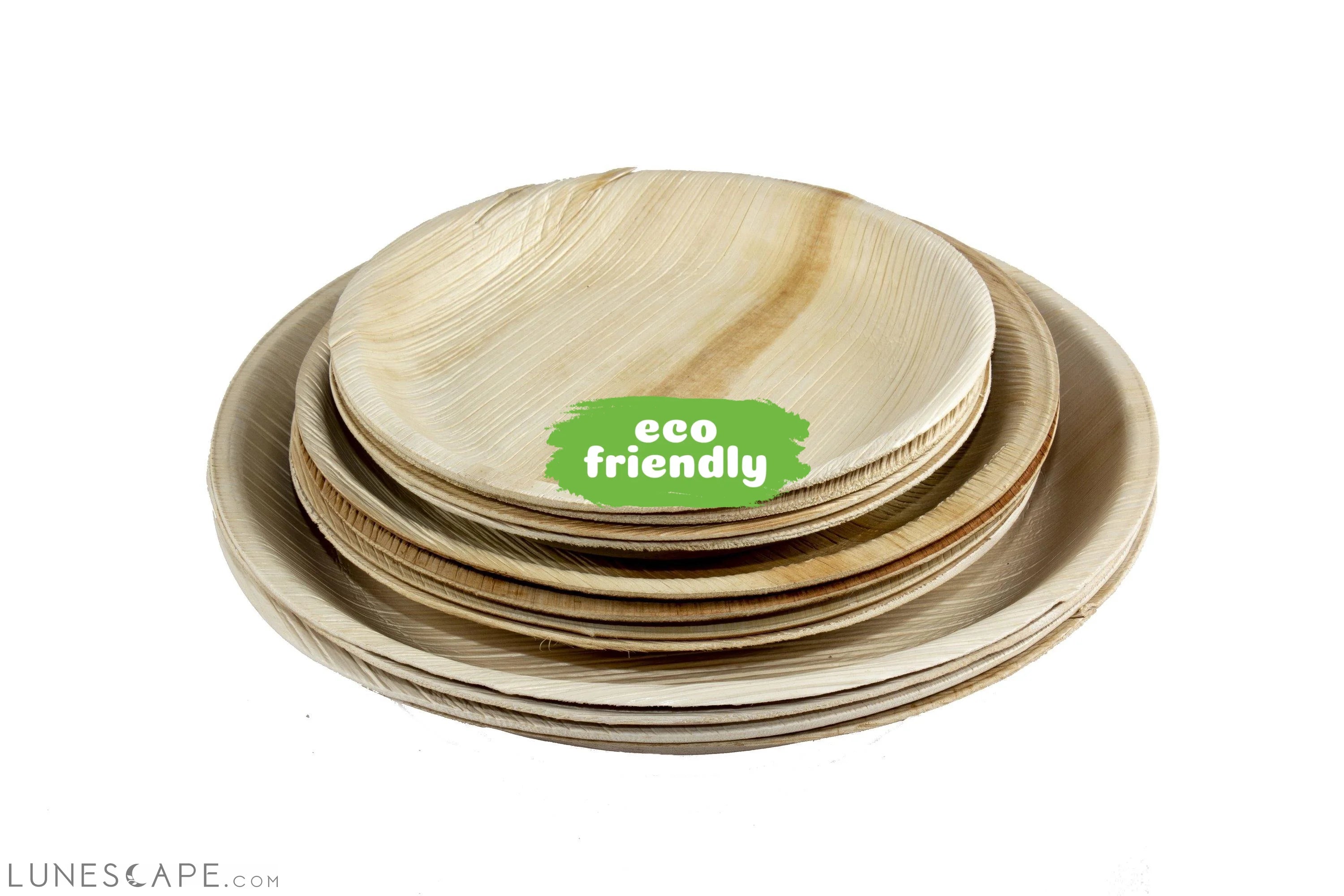 Palm Leaf Plates Round 10" Inch LUNESCAPE