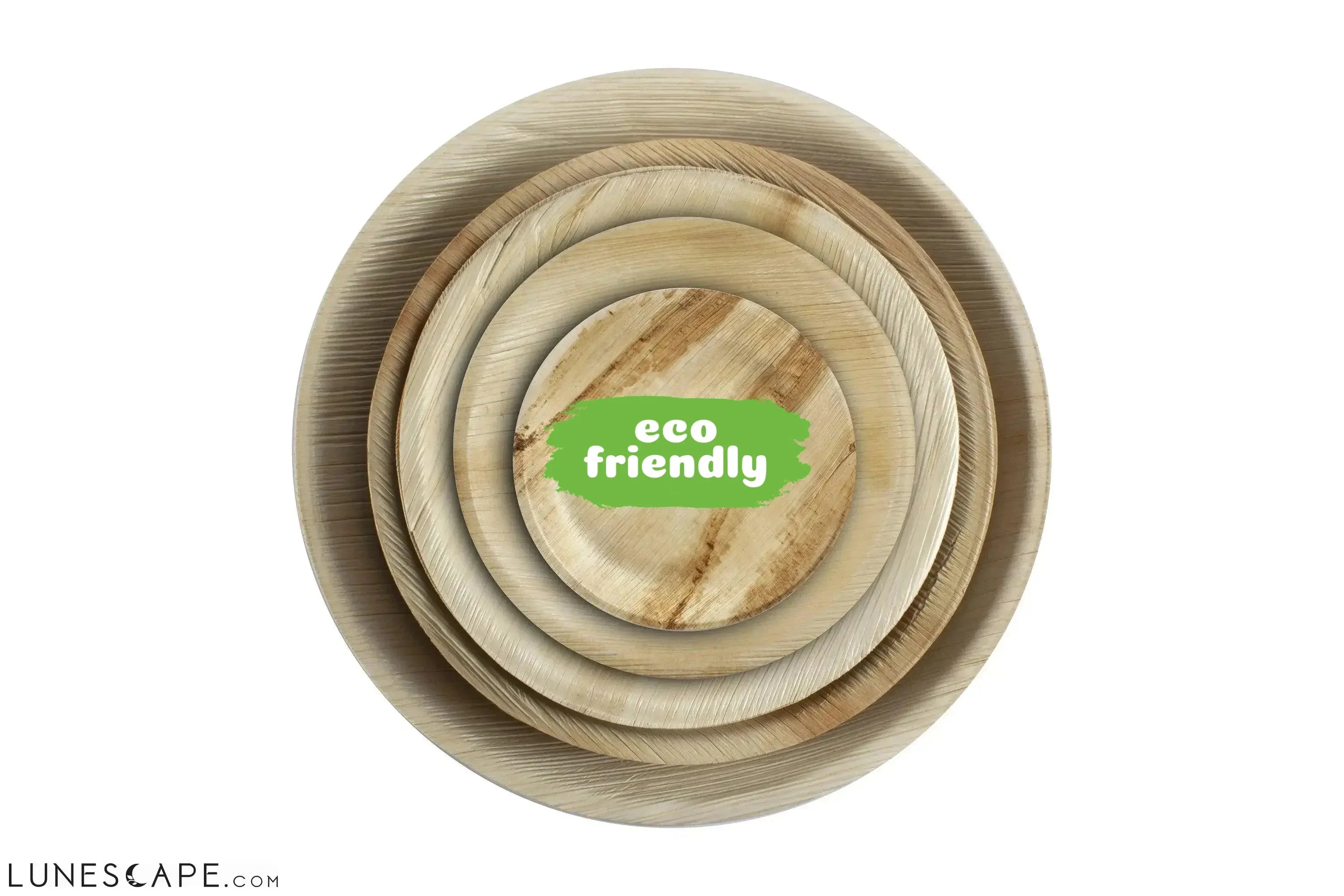 Palm Leaf Plates Round 7" Inch LUNESCAPE
